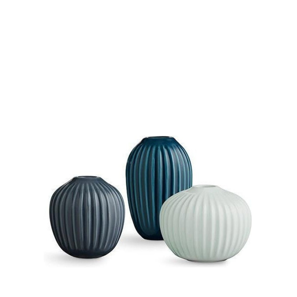 Kähler Hammershøi Vases Green Mini, 3 PCs