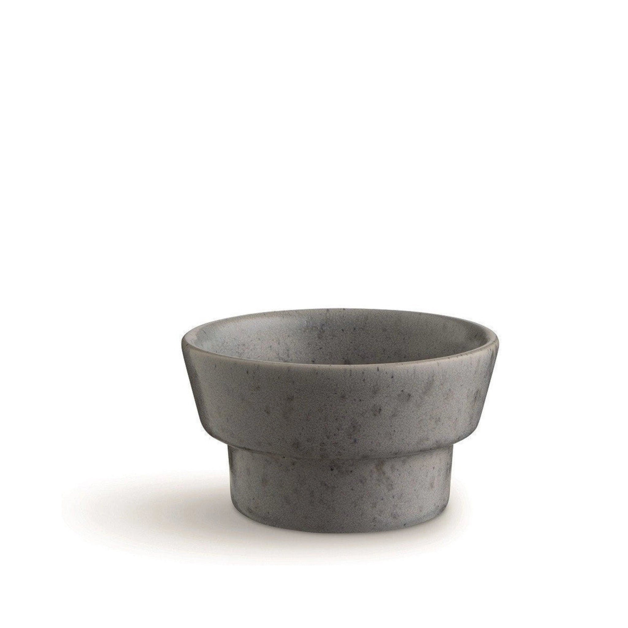 Kähler Ombria Block Candle Holder, Slate Grey