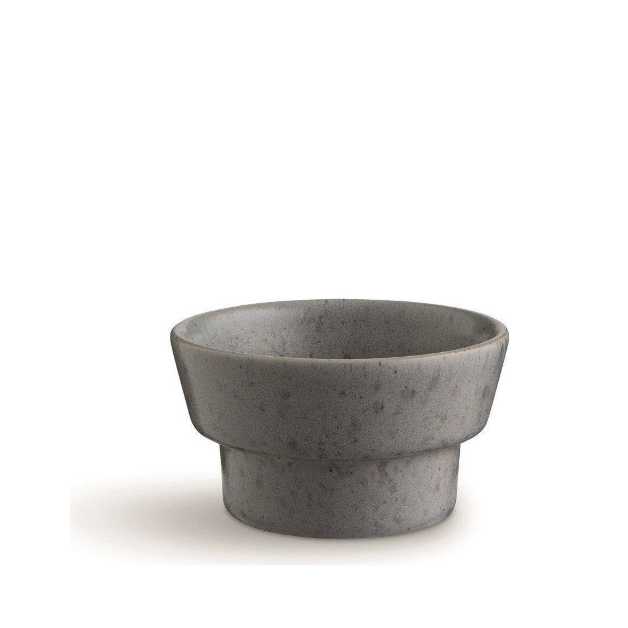 Kähler Ombria Block Candle Holder, Slate Grey