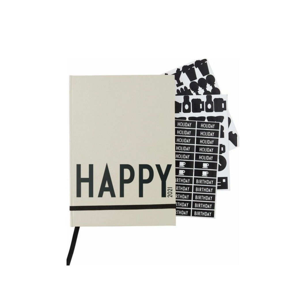 Design Letters Calendar 2021, Gray