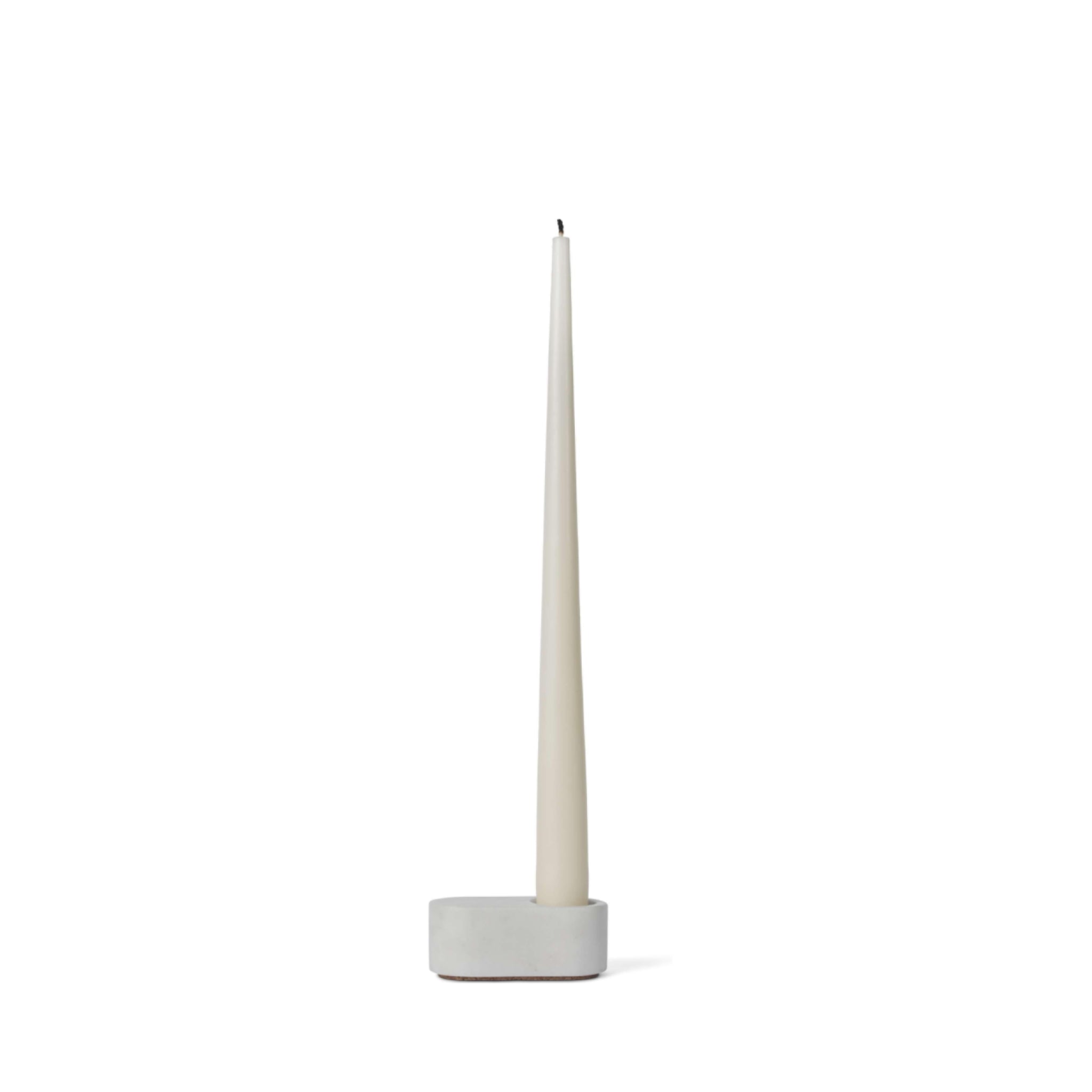 Spring Copenhagen Ovaali Candle Holder, White
