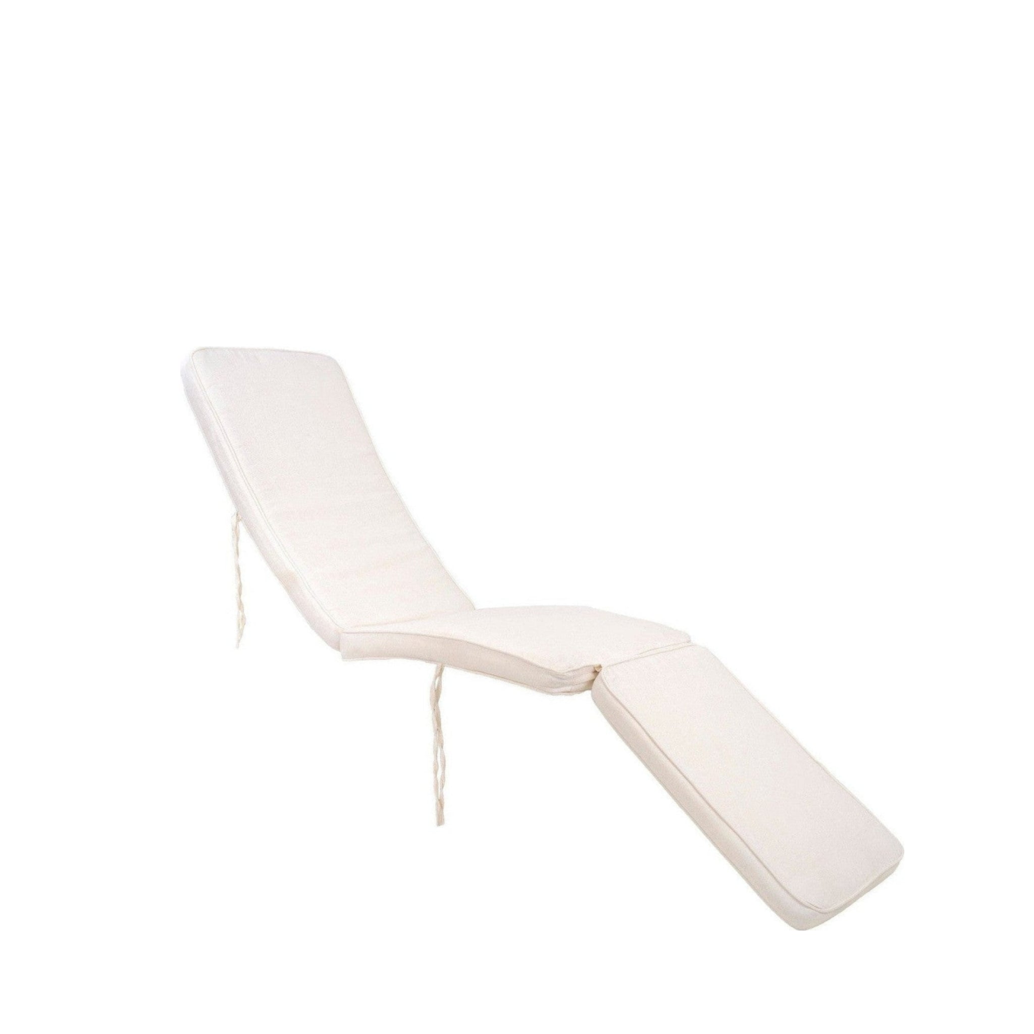House Nordic Arrecife White Cotton Cushion for Deck Chair 197x55 cm