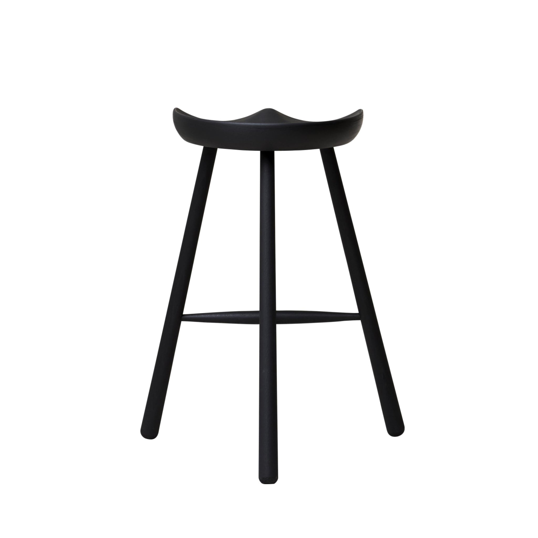 Form & Refine Shoemaker Chair No. 68 — Black-stained Beech, Solid Seat