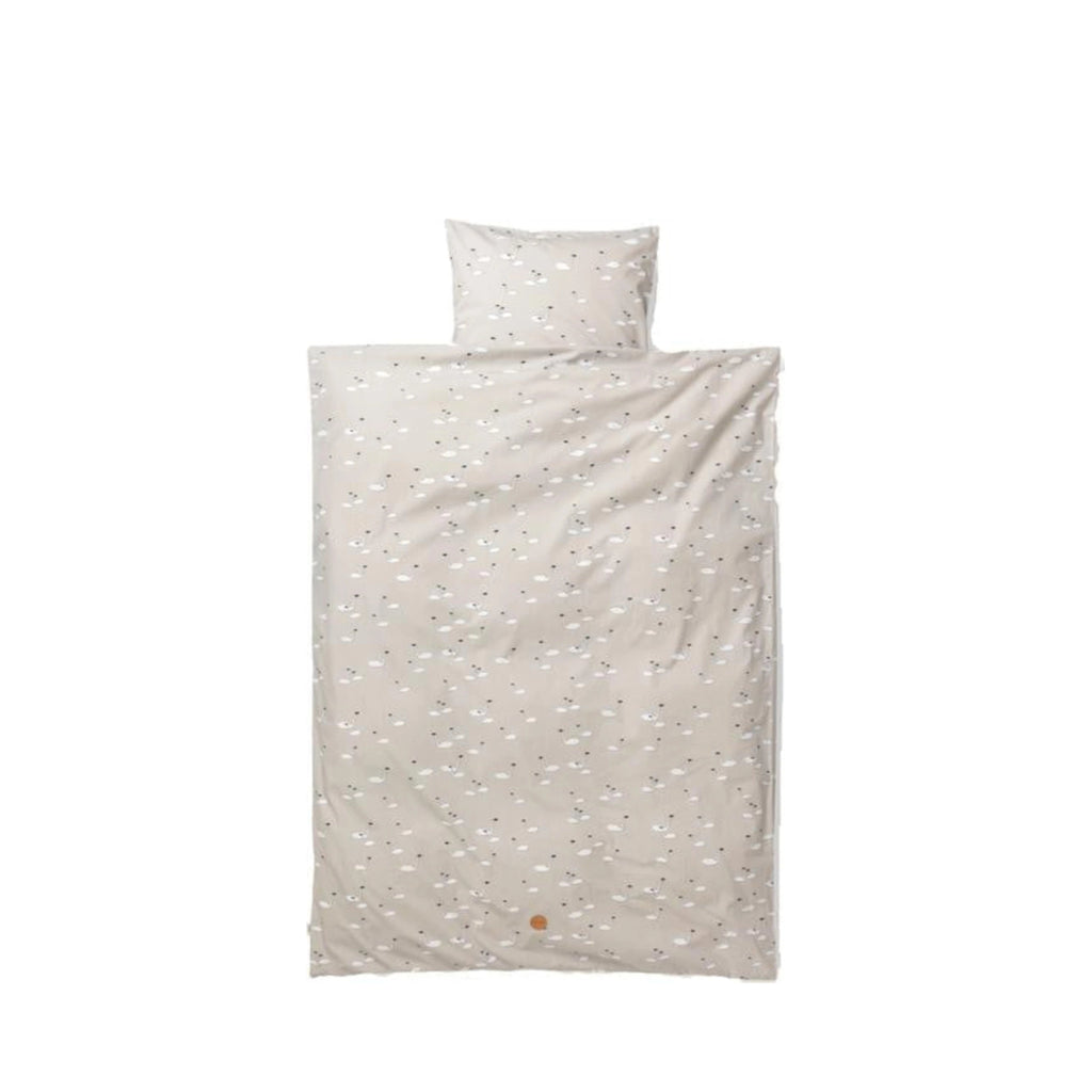 Ferm Living Swan Bed Linen Grey, Junior