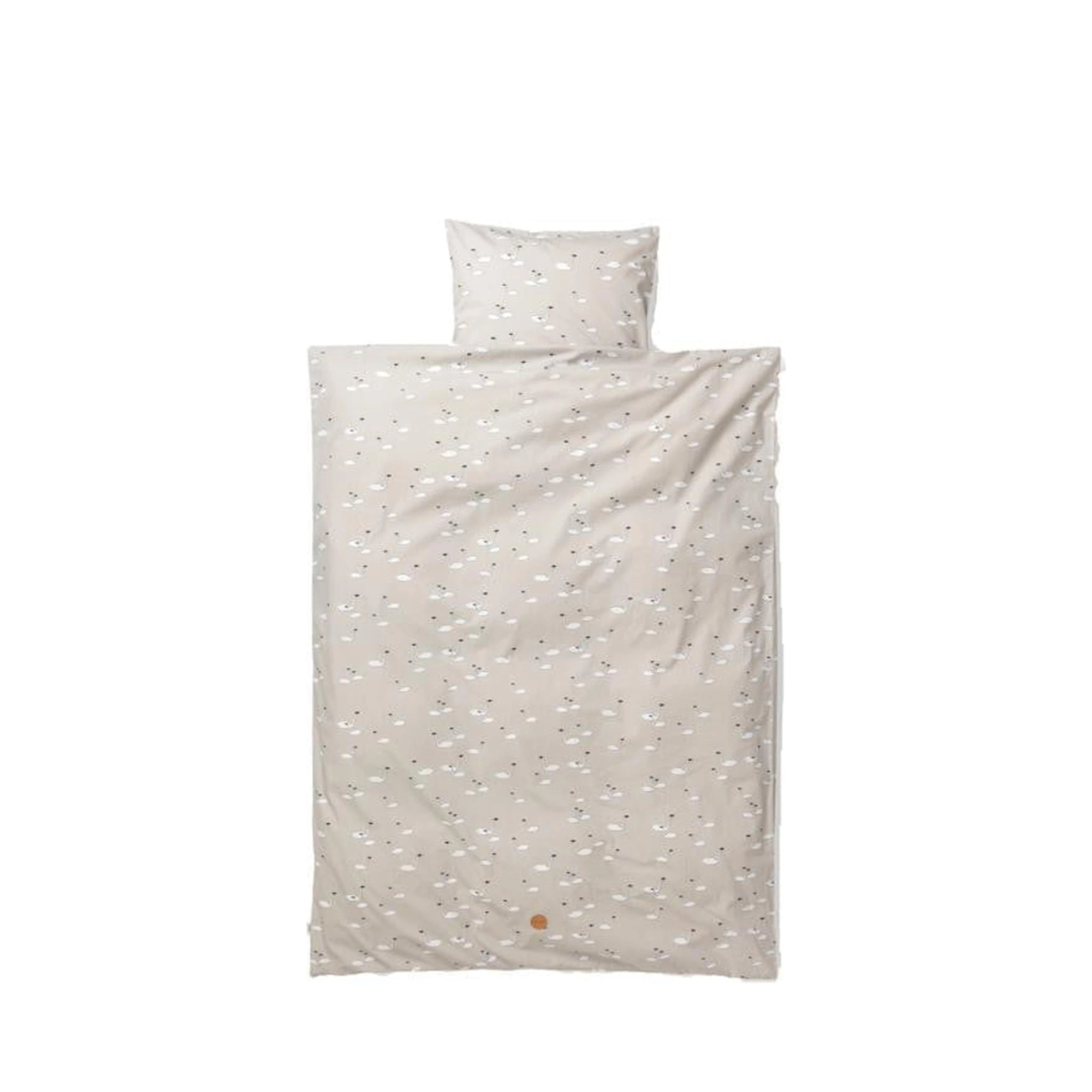 Ferm Living Swan Bed Linen Grey, Junior