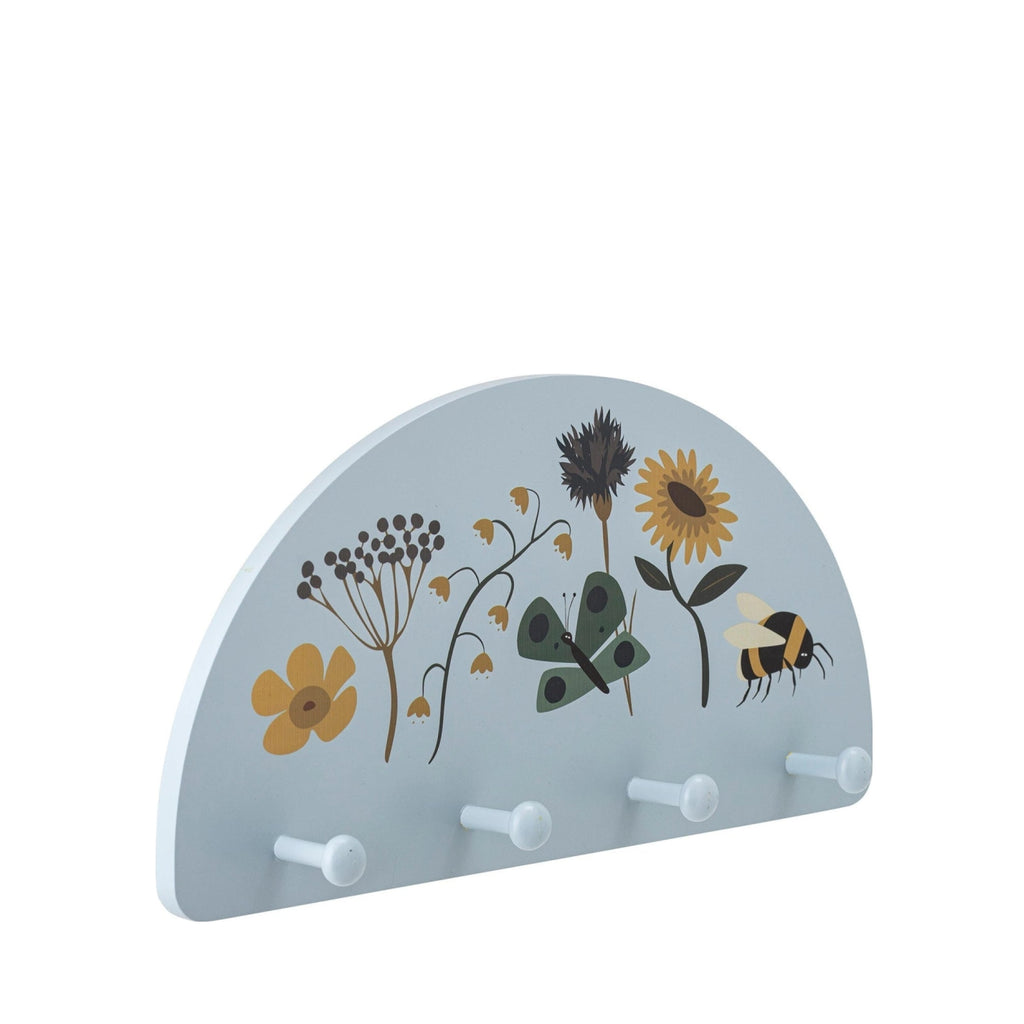 Bloomingville MINI Juliana Coat Rack, Blue, Lotus