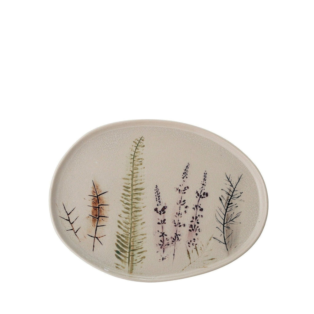 Bloomingville Bea Serving Plate, Nature, Stoneware
