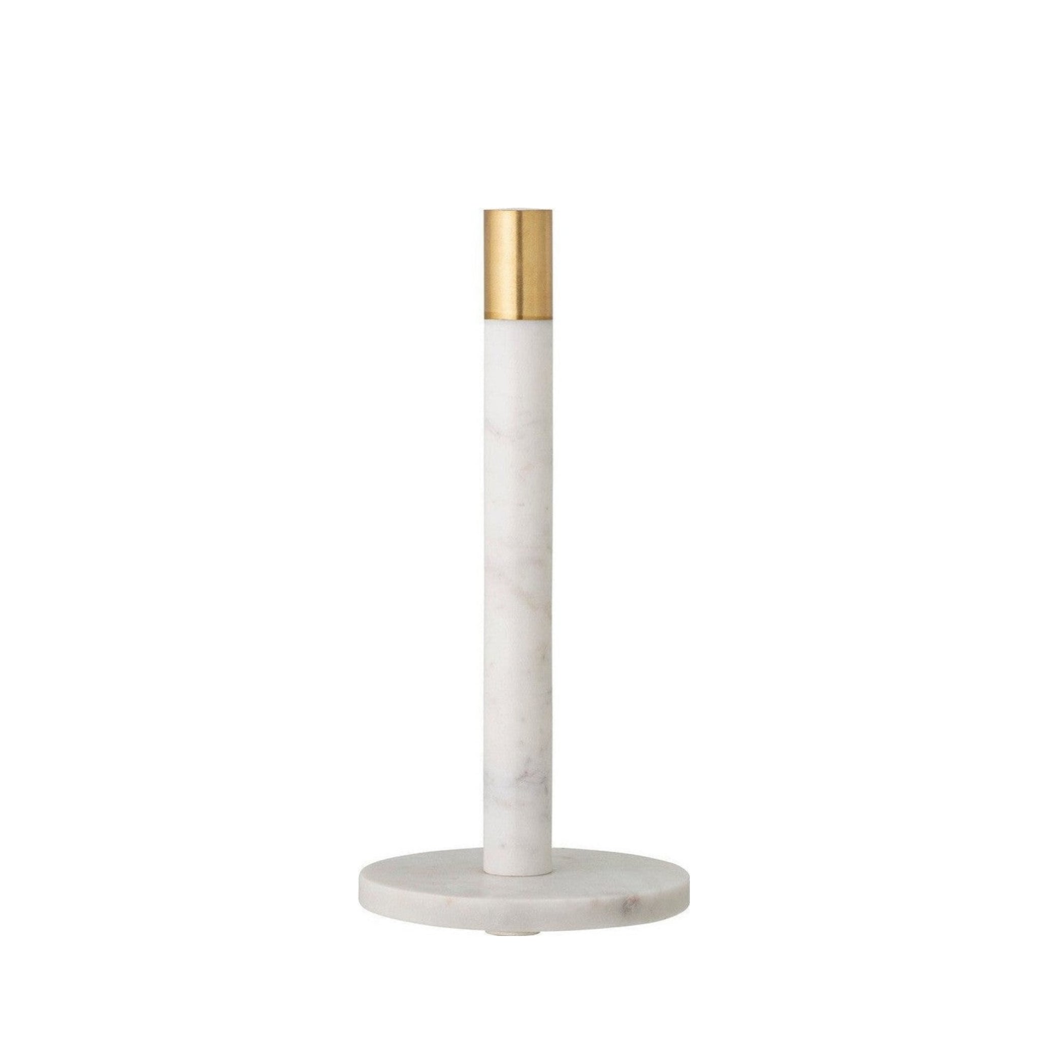 Bloomingville Emira Kitchen Paper Stand, White, Marble