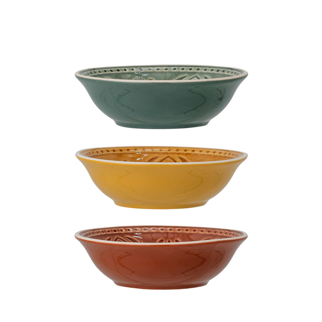 Bloomingville Rani Bowl, Green, Stoneware