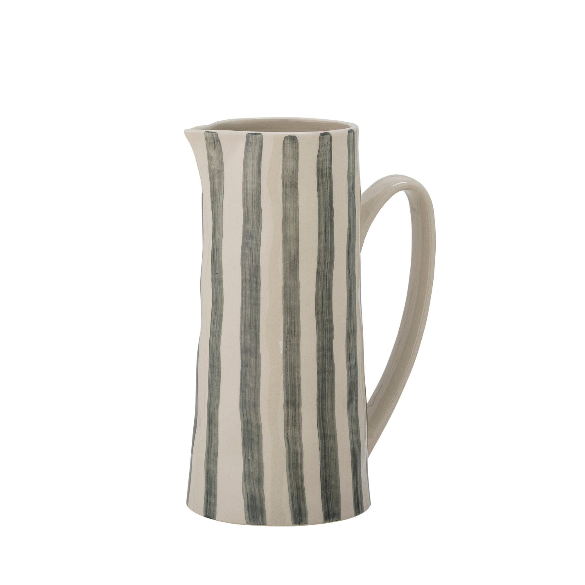 Creative Collection Begonia Jug, Green, Stoneware