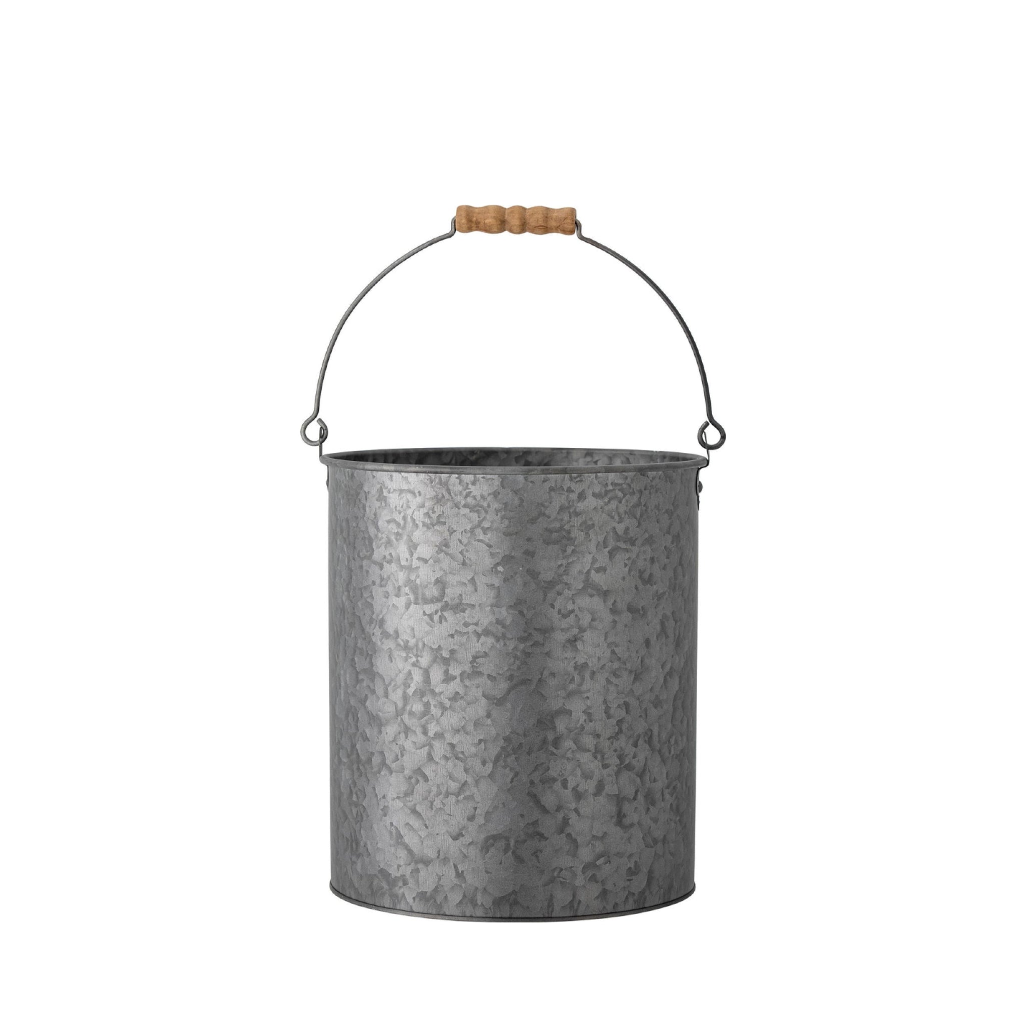 Bloomingville Dusan Bucket, Grey, Metal
