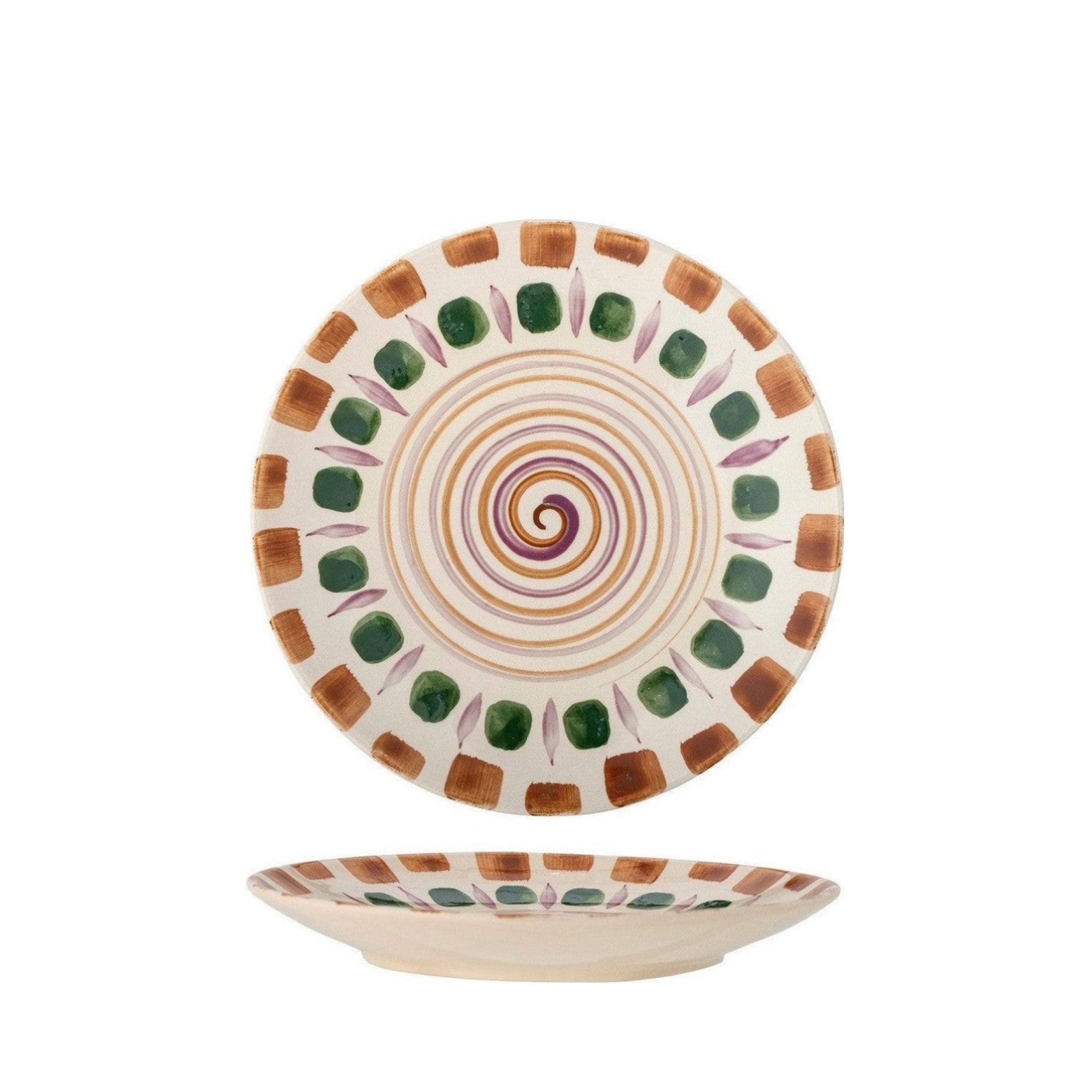 Bloomingville Shama Plate, Green, Stoneware