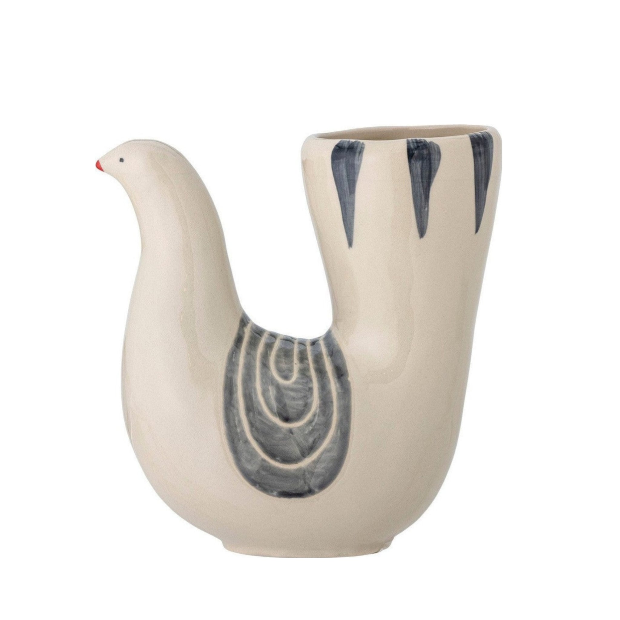 Bloomingville Trudy Vase, White, Stoneware