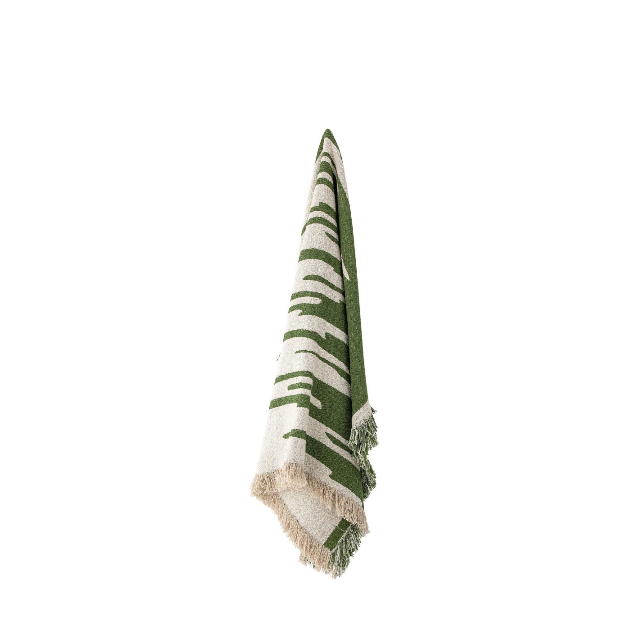 Bloomingville Haxby Throw, Green, Recycled Cotton