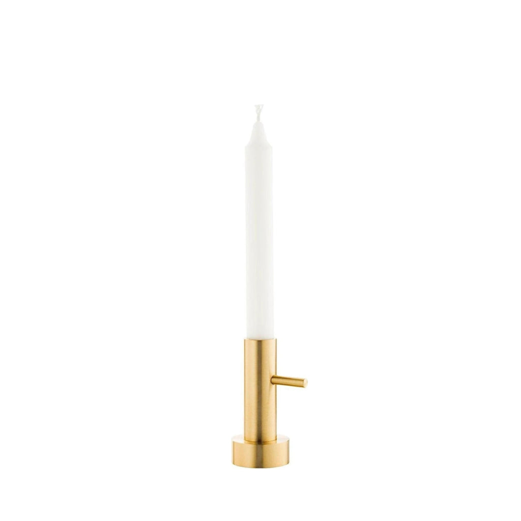 Fritz Hansen Candleholder Single #1, Brass