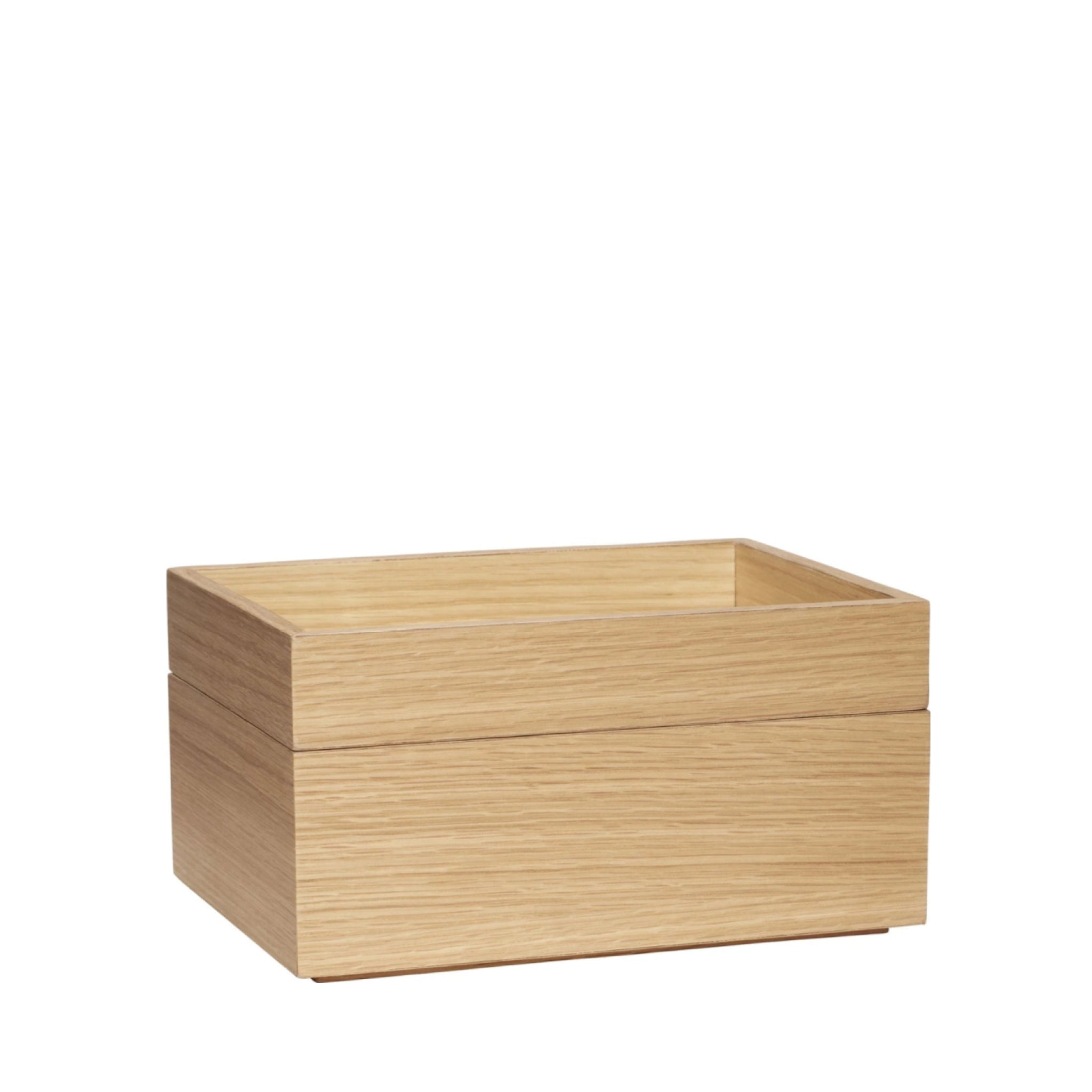 Hübsch Folk Storage Box Oak Natural Set Of 2