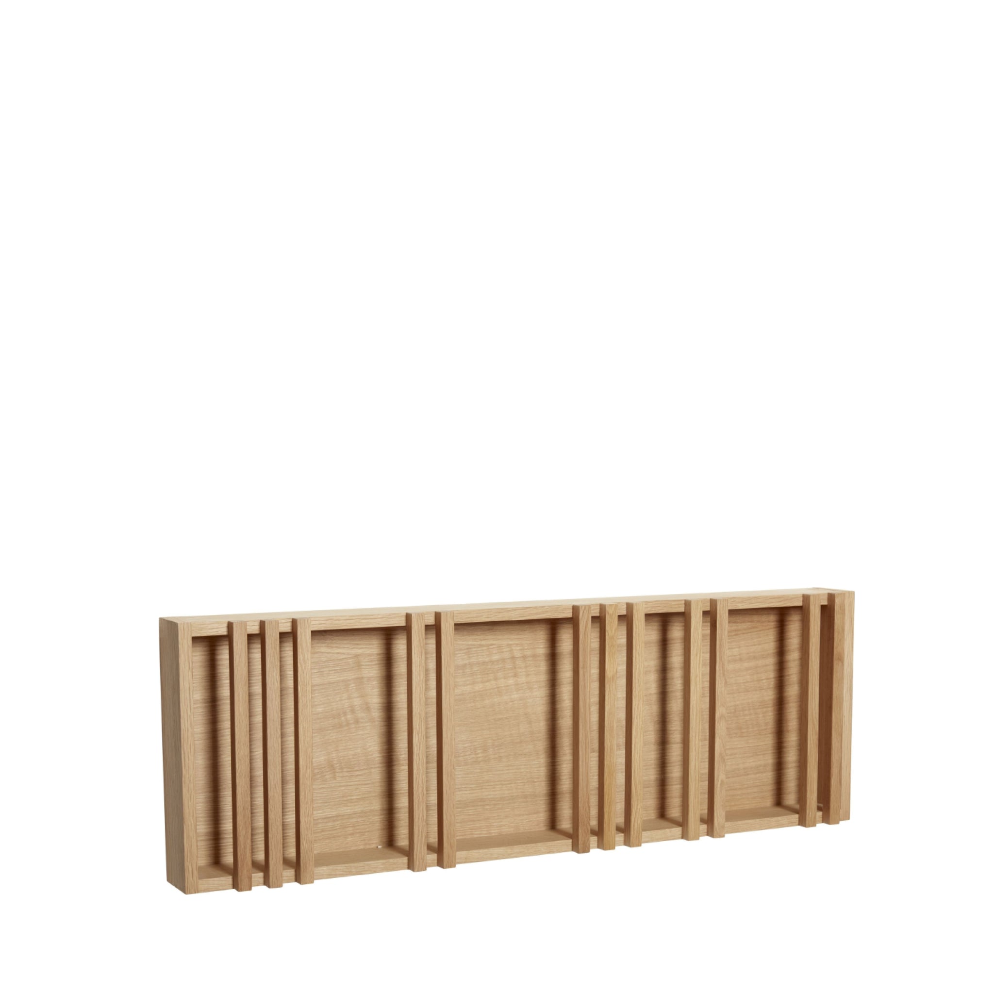 Hübsch Column Magazine Holder in Natural Oak - Stylish Scandinavian Design