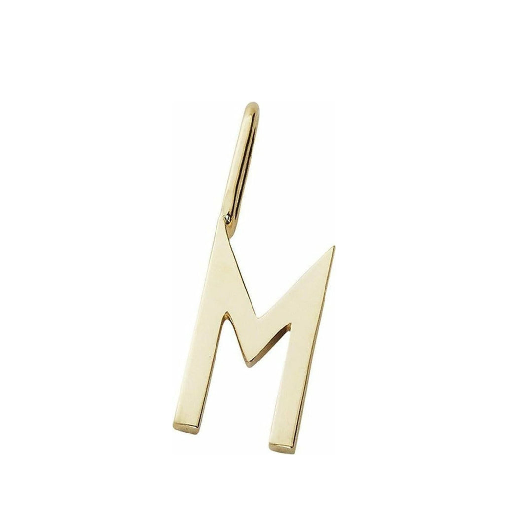 Design Letters Pendant A-Z 30 mm, gold, M