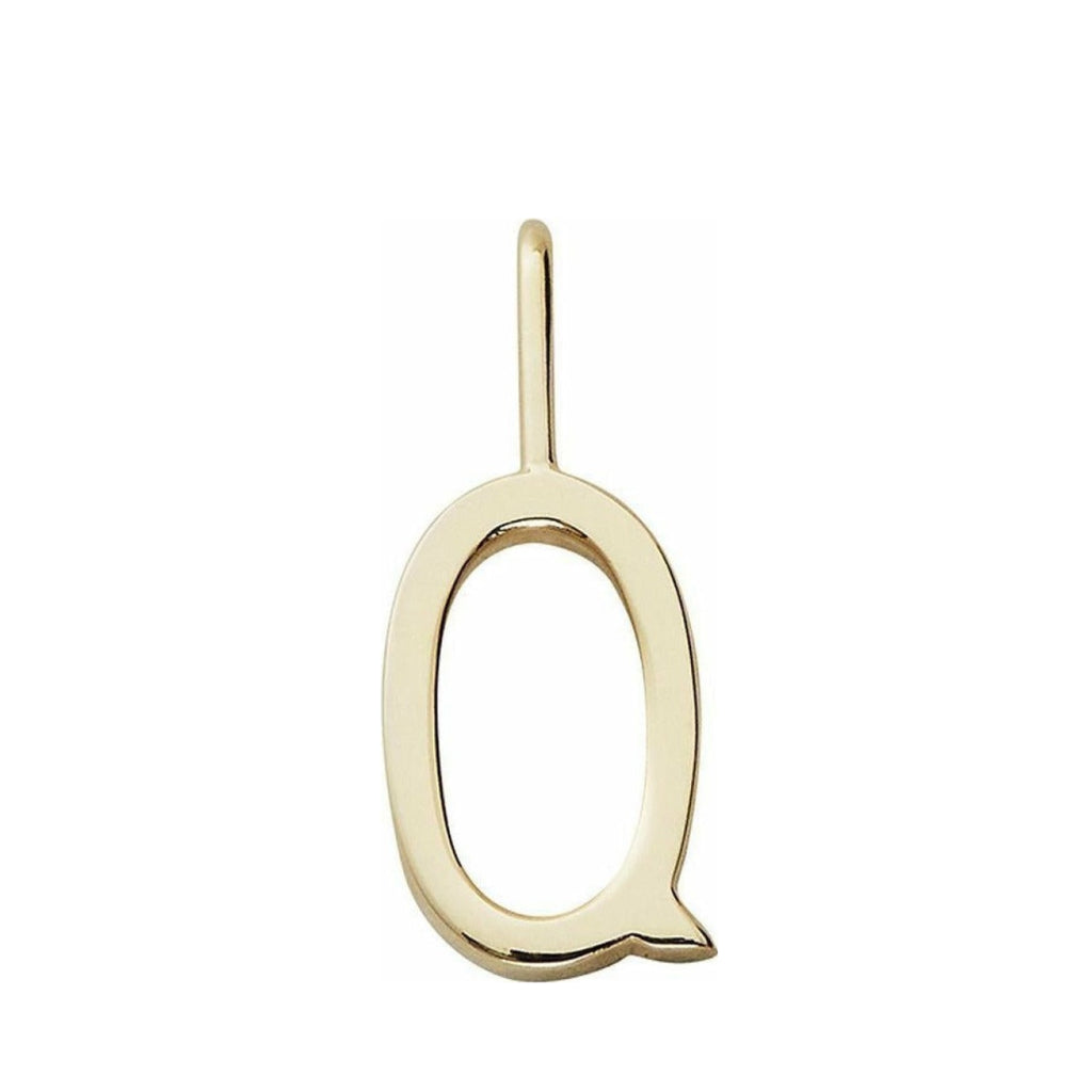 Design Letters Letters Pendant A-Z 16 mm, gold, Q