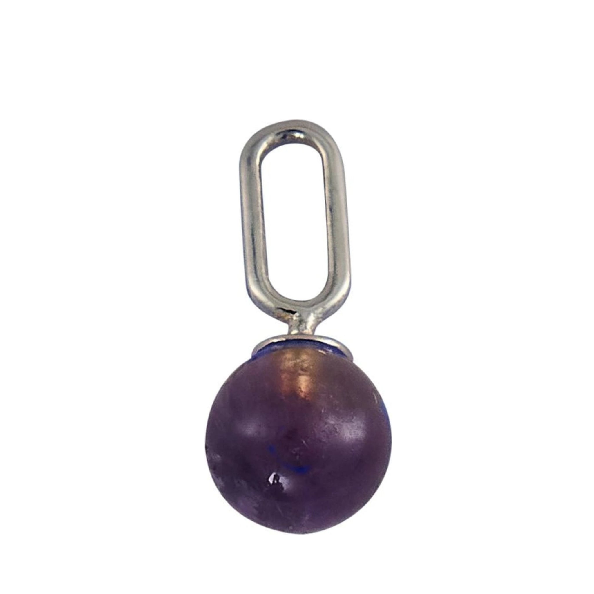 Design Letters Stone Drop Pendant 5 mm 925 Sterling Silver, Pure Crystal