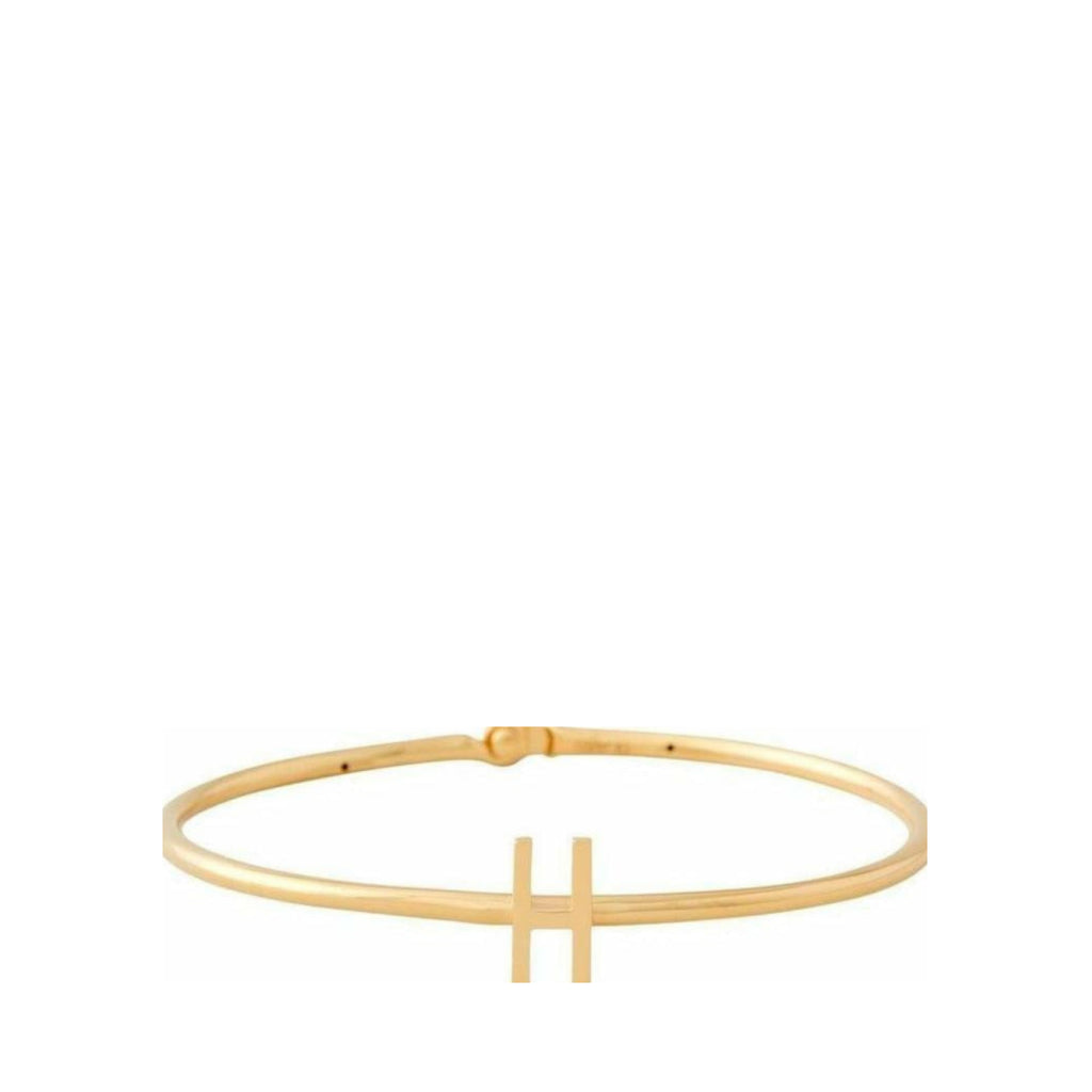 Design Letters My Bangle H Bangle, 18k Gold Plated Silver