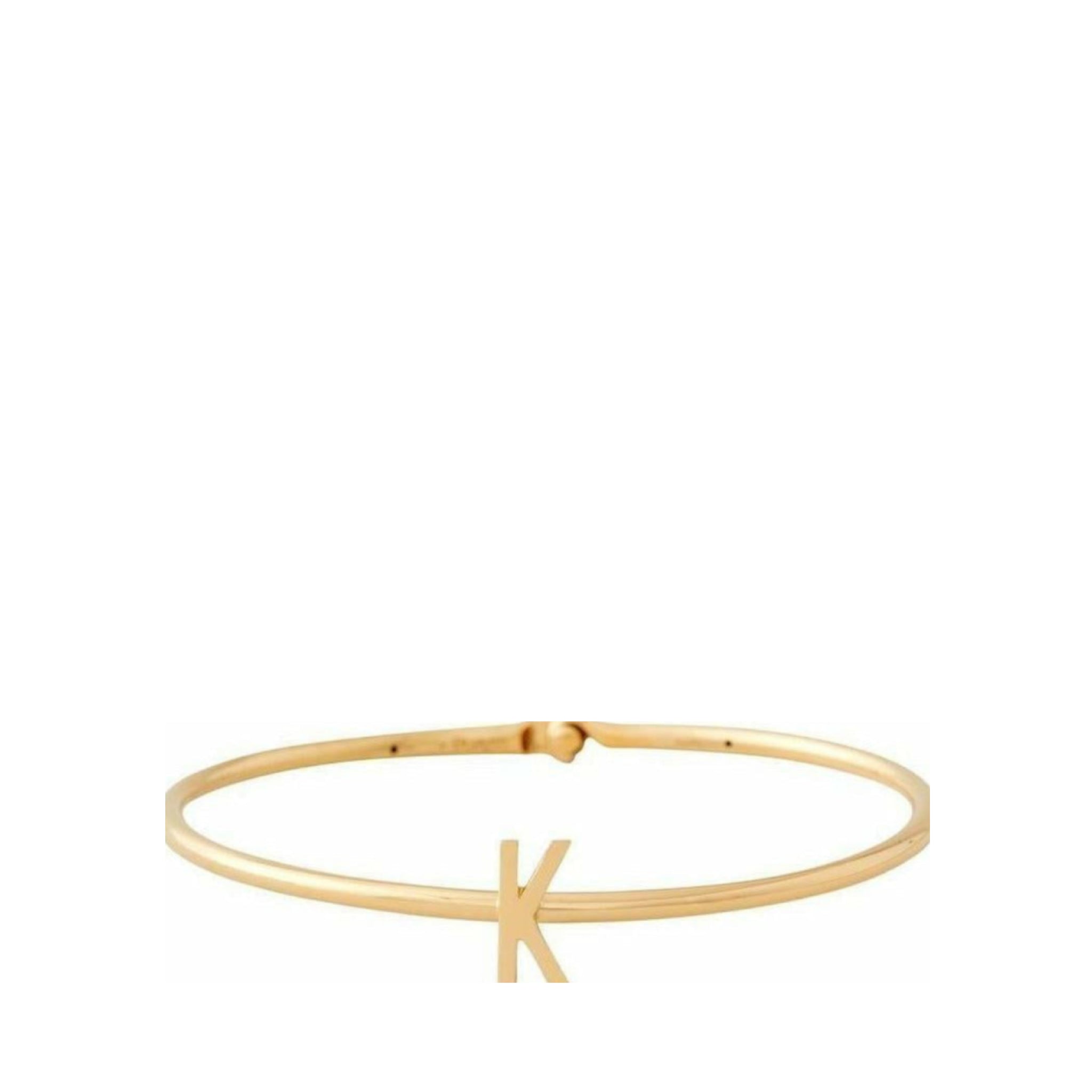 Design Letters My Bangle L Bangle, 18k Gold Plated Silver