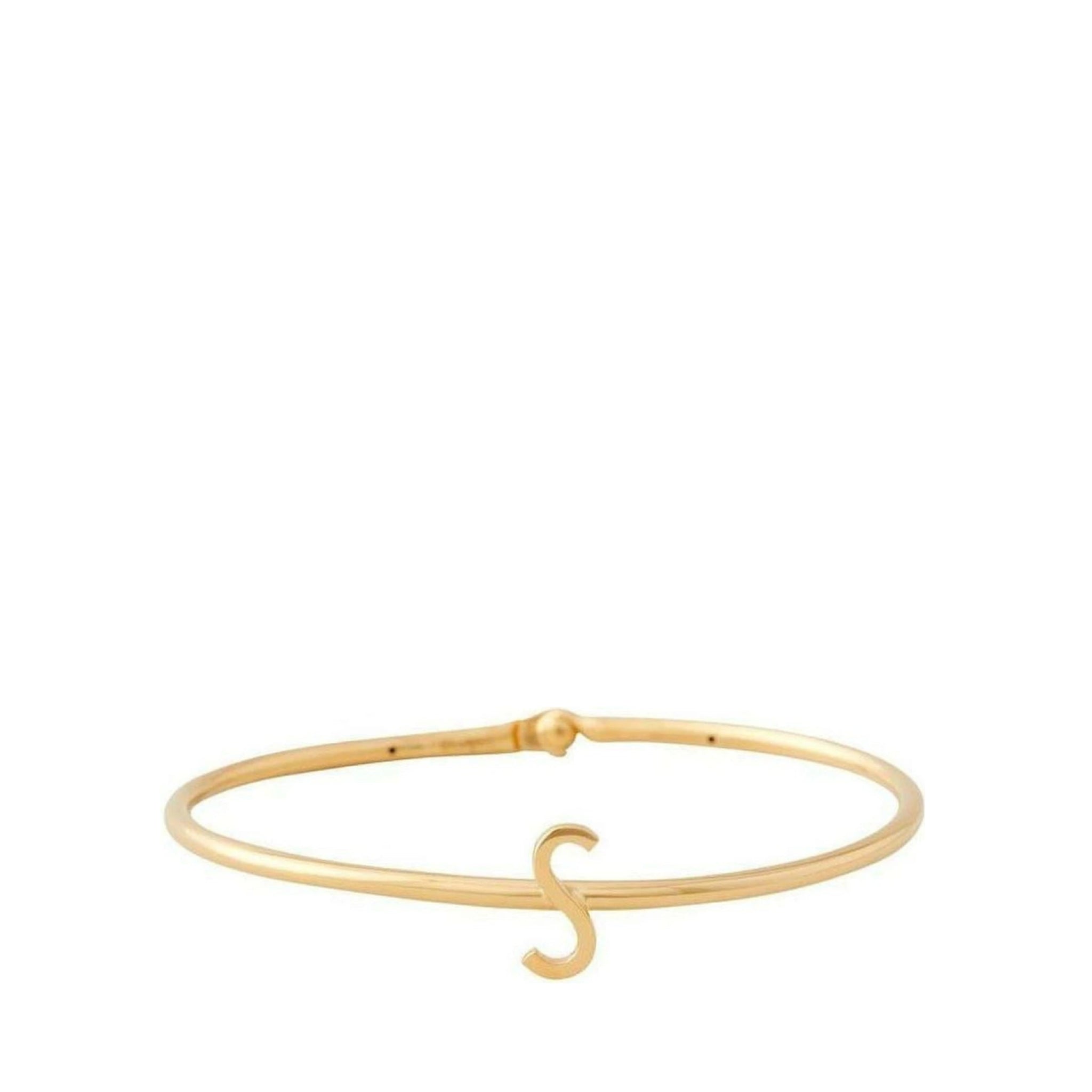 Design Letters My Bangle S Bangle, 18k Gold Plated Silver