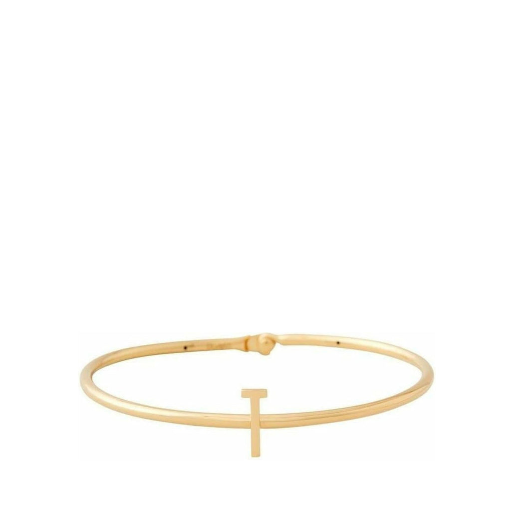 Design Letters My Bangle T Bangle, 18k Gold Plated Silver