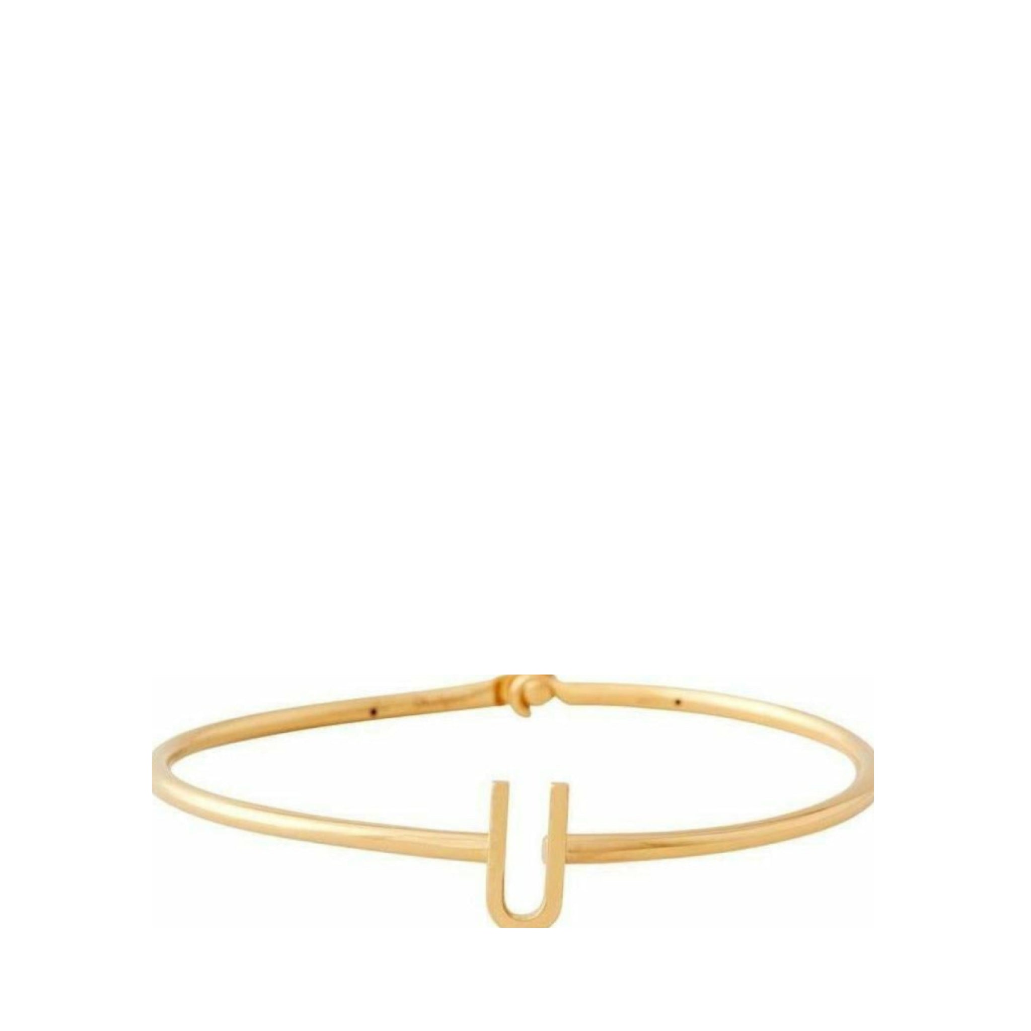 Design Letters My Bangle U Bangle, 18k Gold Plated Silver
