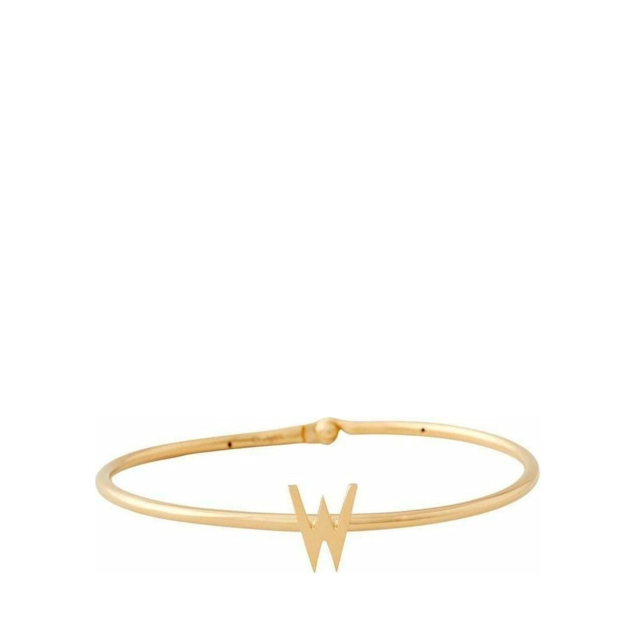 Design Letters My Bangle W Bangle, 18k Gold Plated Silver