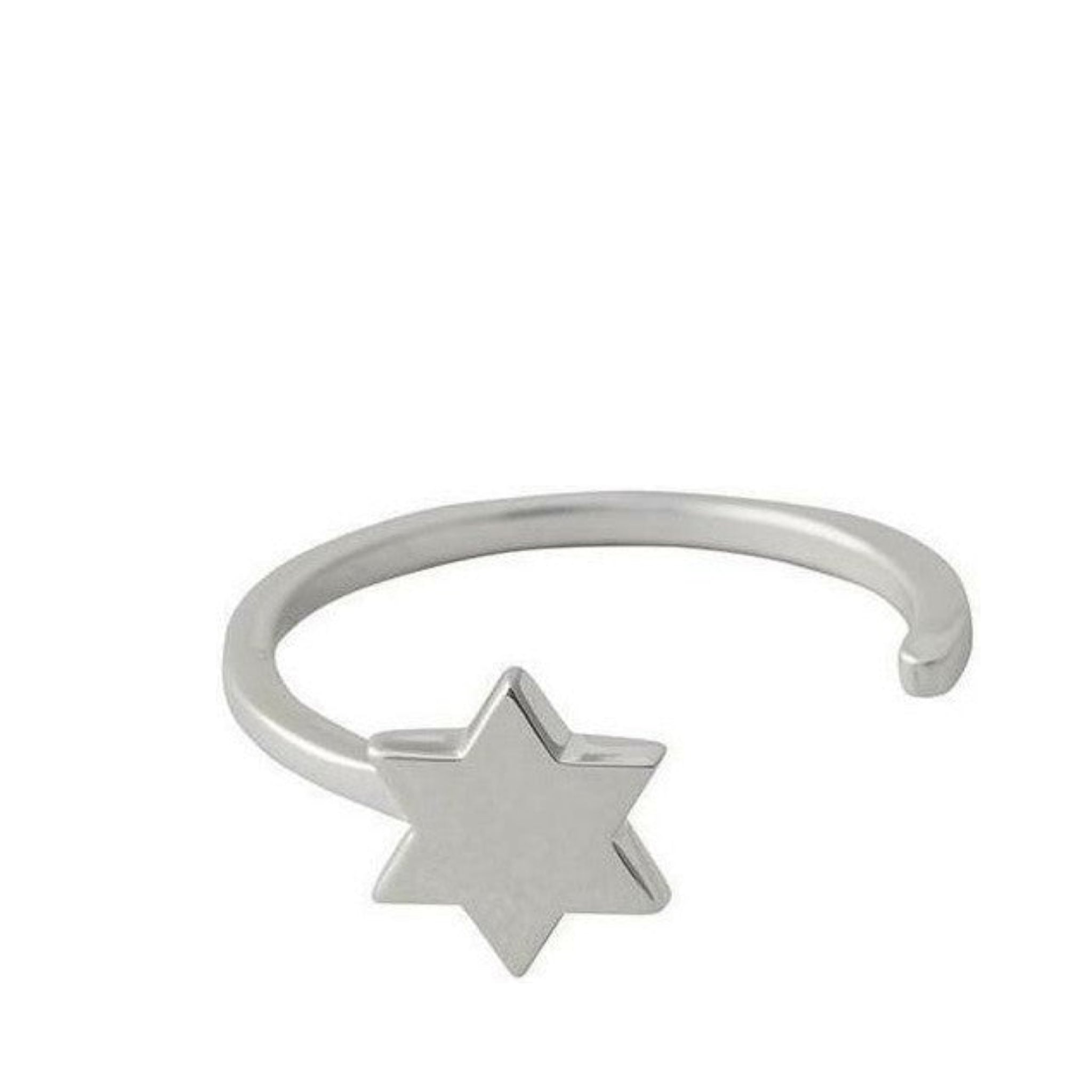 Design Letters Star Ring, Silver