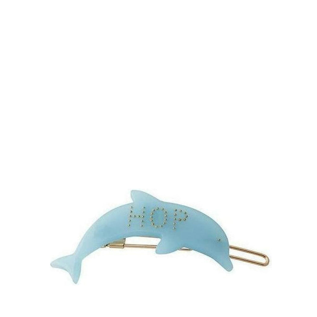 Design Letters Iconic Hair Clip, Hop, Blue