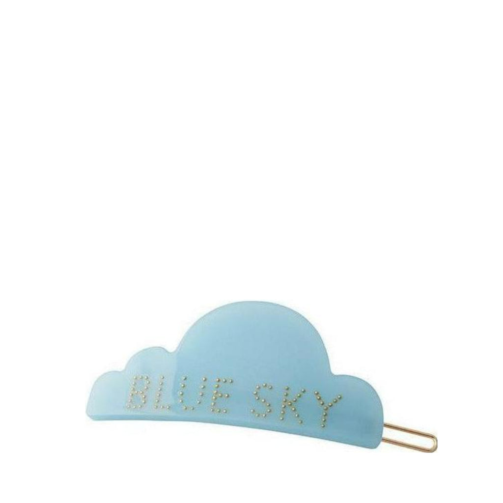 Design Letters Iconic Hair Clip, Blue Sky, Blue