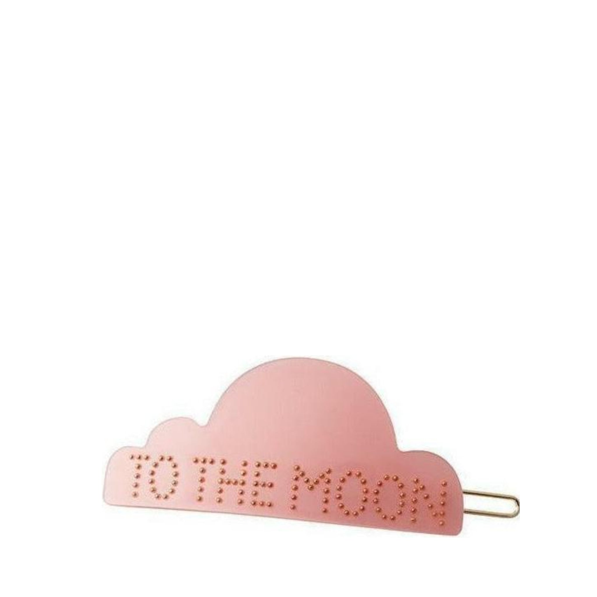 Design Letters Iconic Hair Clip, to the Moon, Pink