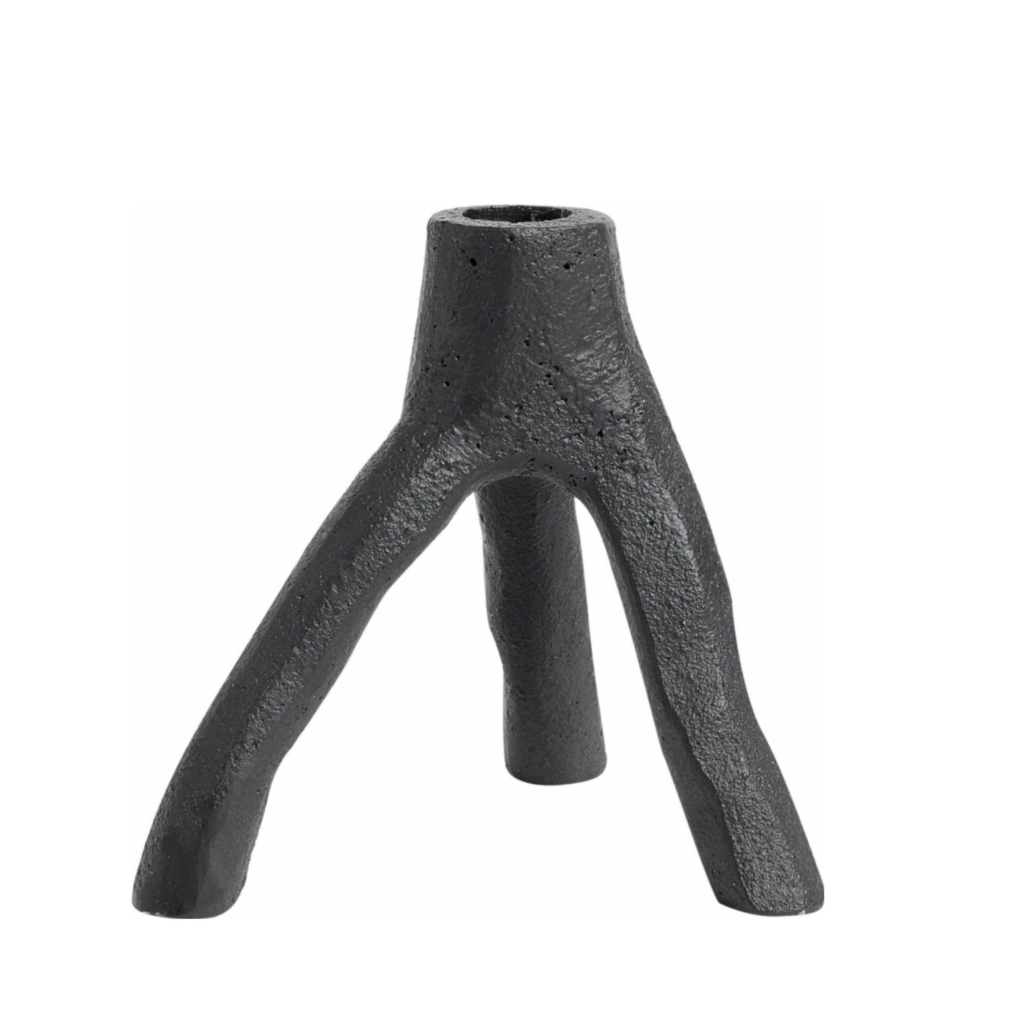 Muubs Aion Candle Holder Black, 13cm