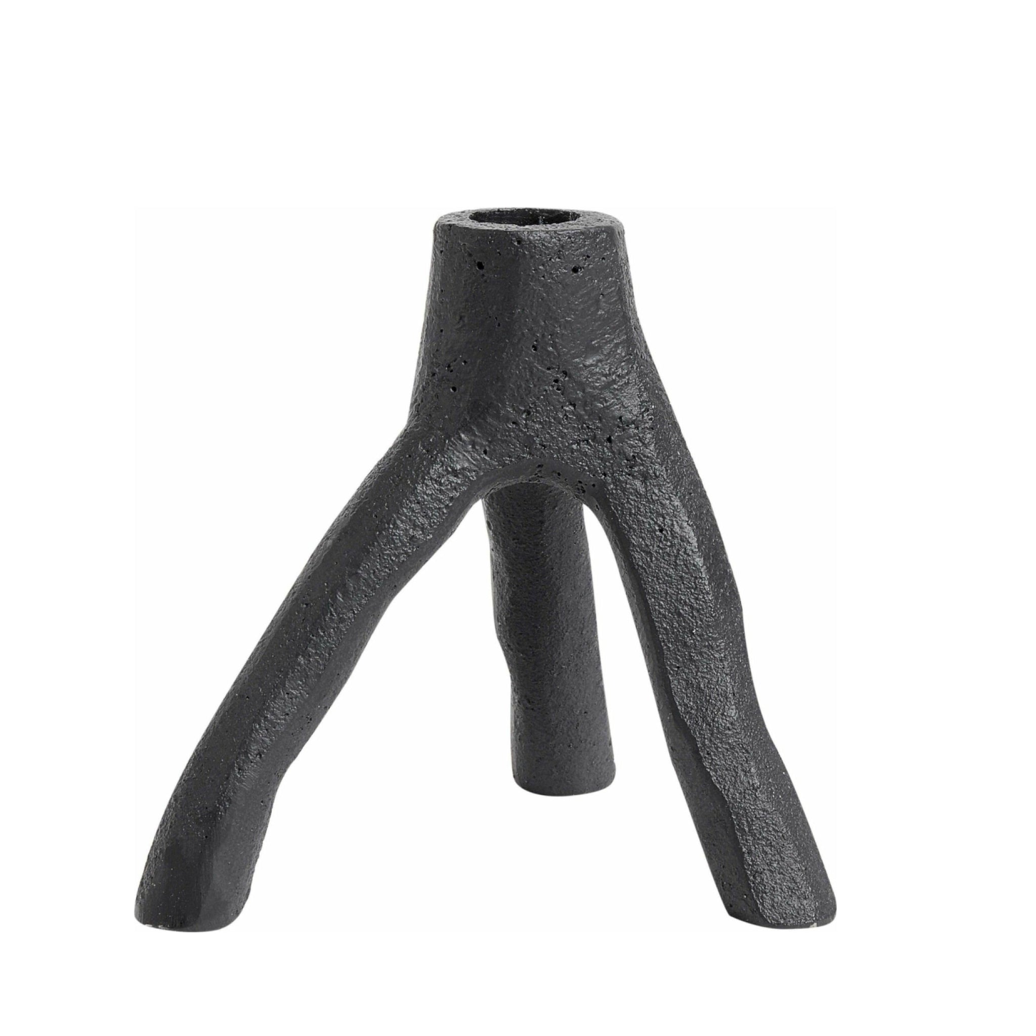 Muubs Aion Candle Holder Black, 13cm