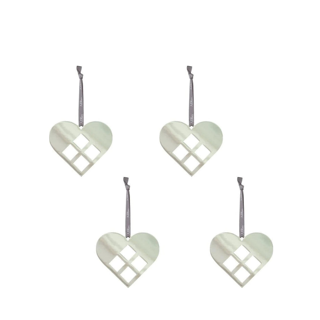 AIRies Heart Silver Set of 4, Small