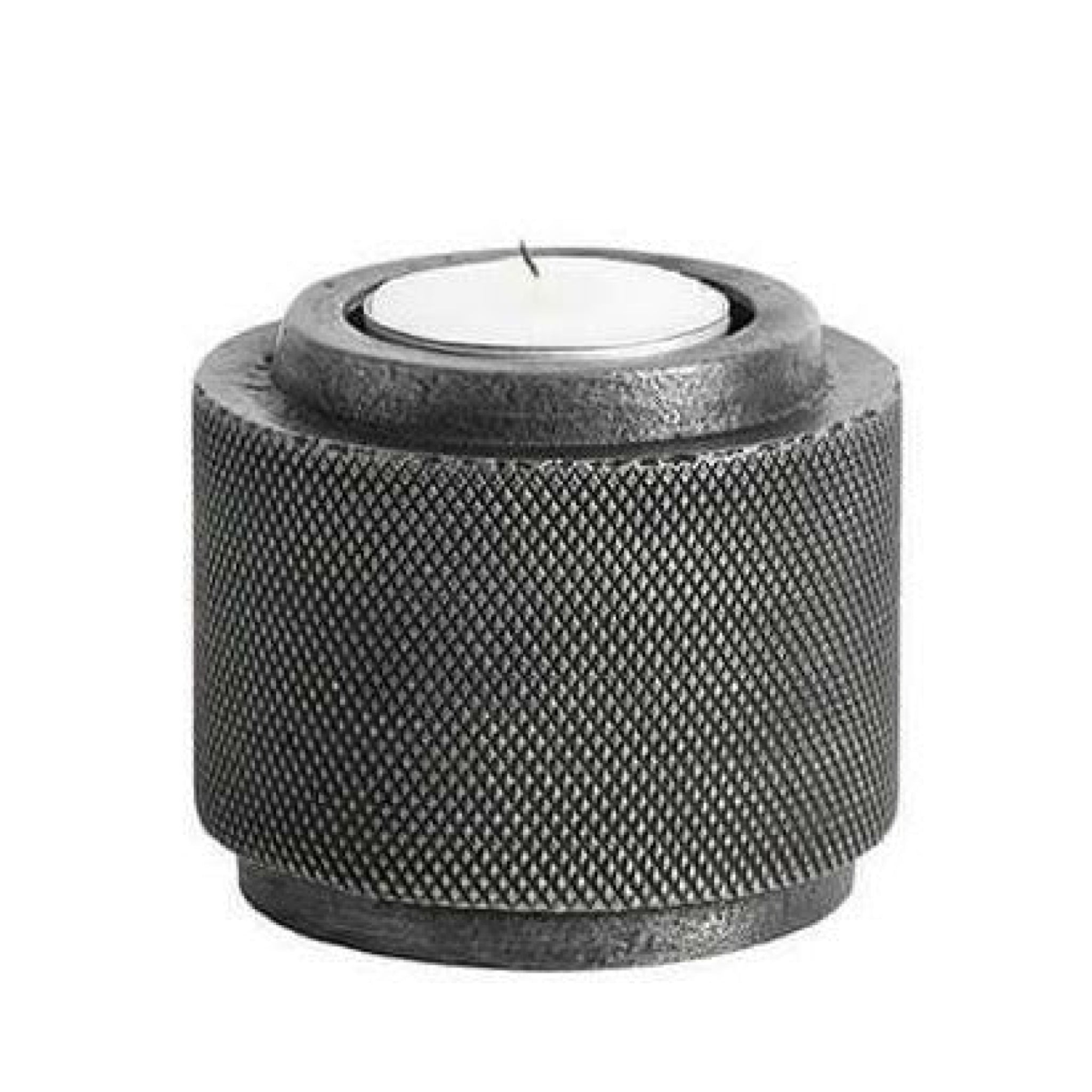 Muubs Moment Tealight Holder Black, ø7,5cm