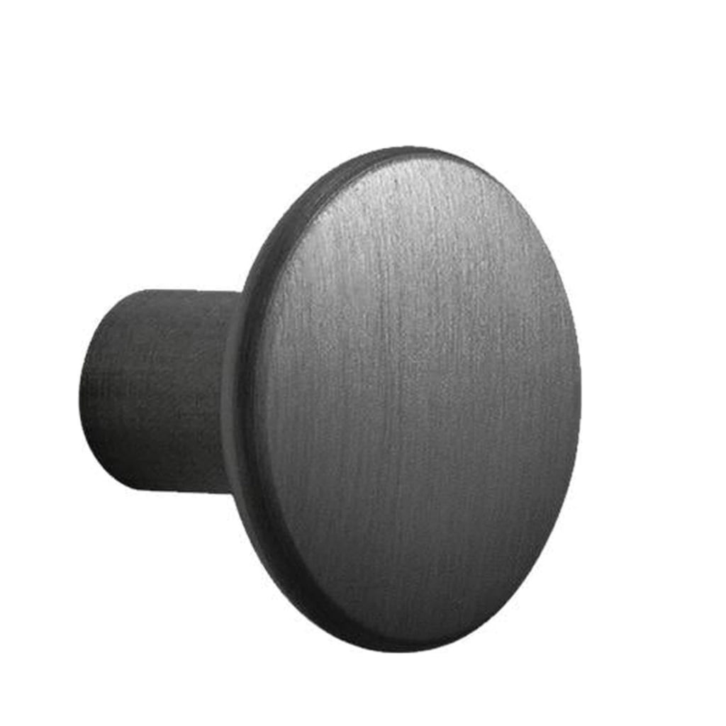 Muuto The Dots Hook Metal Black Metal ø 5 Cm, Black