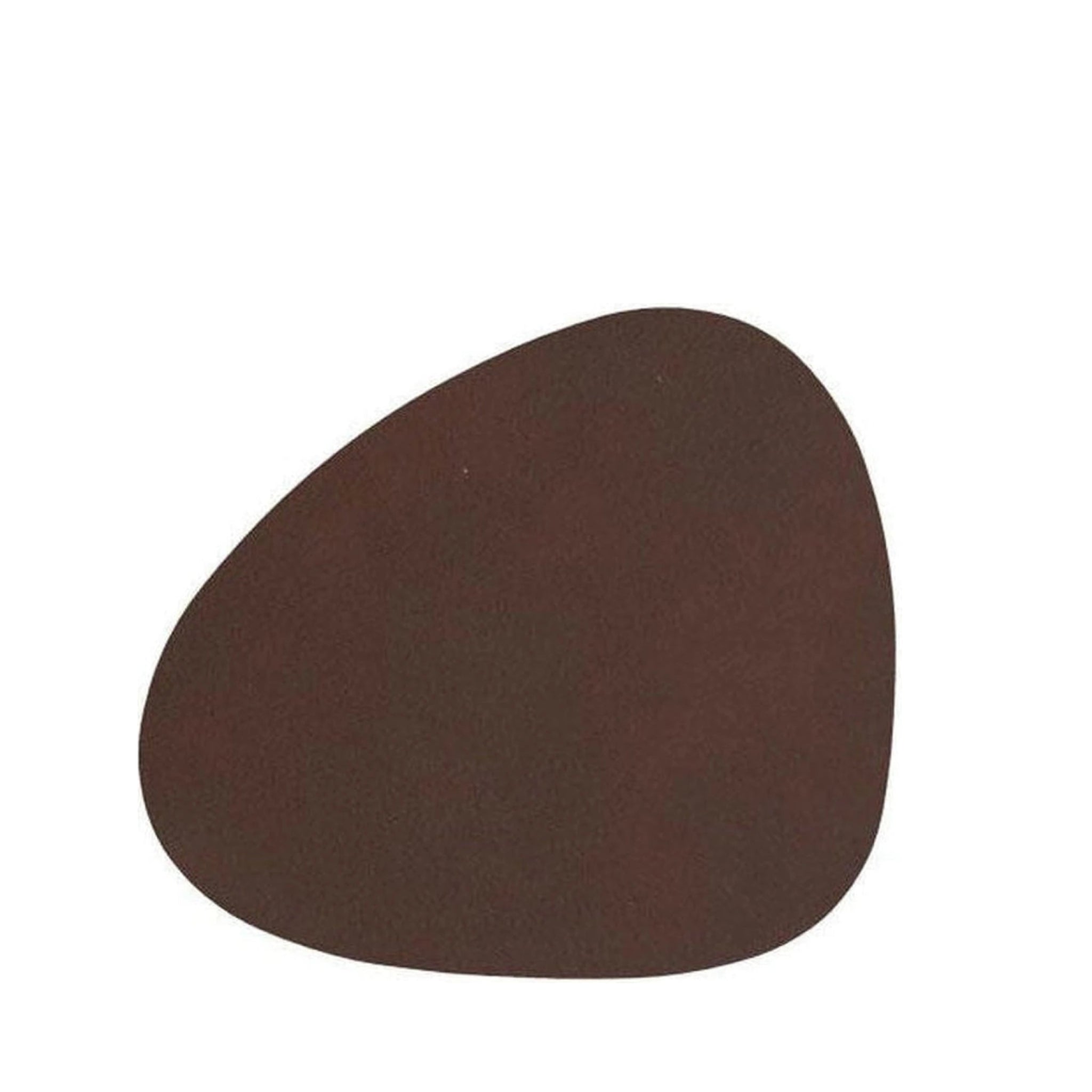 Lind DNA Curve Glass Coaster Nupo Leather, Dark Brown