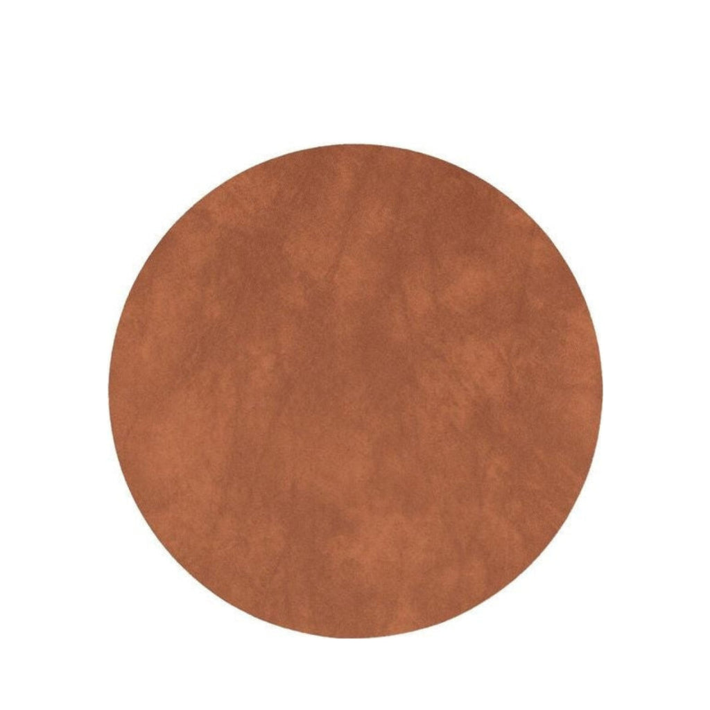 Lind DNA Circle Glass Coaster Nupo leather, natural