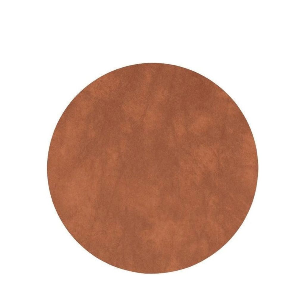 Lind DNA Circle Glass Coaster Nupo leather, natural