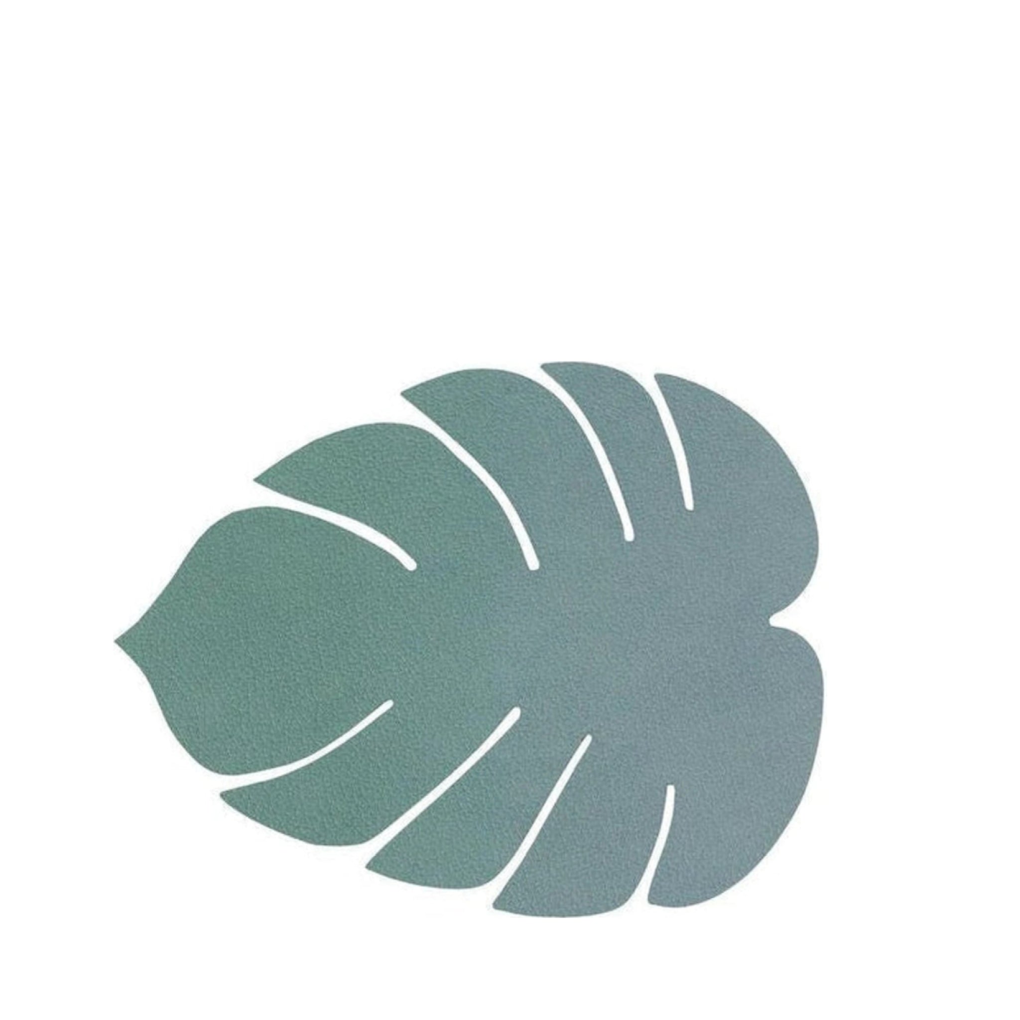 Lind DNA Leaf Glass Coaster Nupo Leather, Pastel Green