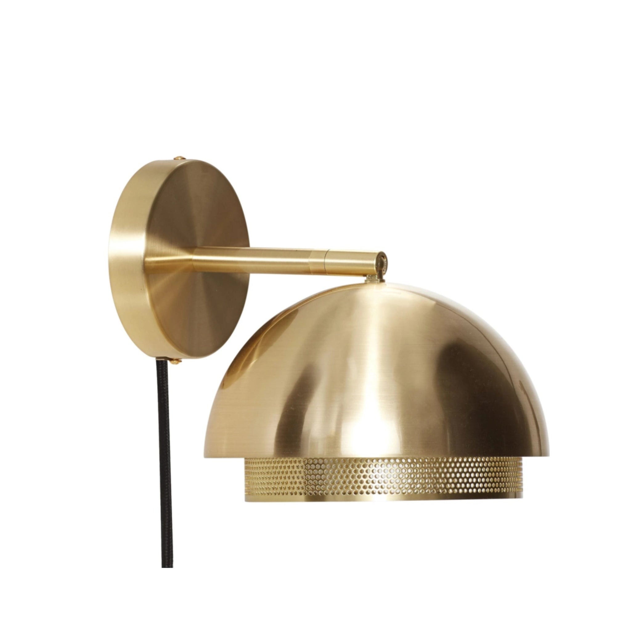 Hübsch Edge Wall Lamp, Brass