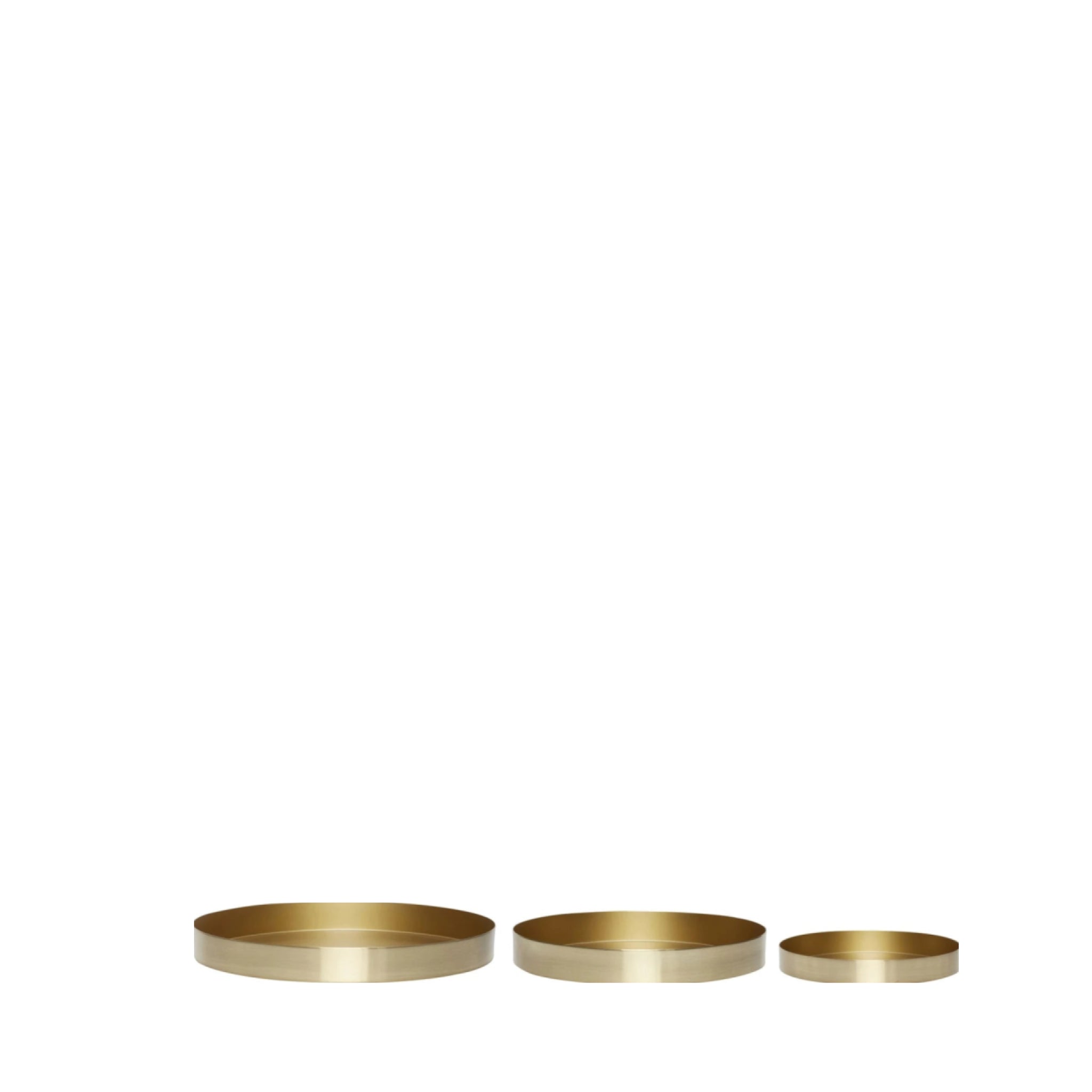 Hübsch Embrace Coaster Set of 3 - Elegant Brass Home Decor Solutions