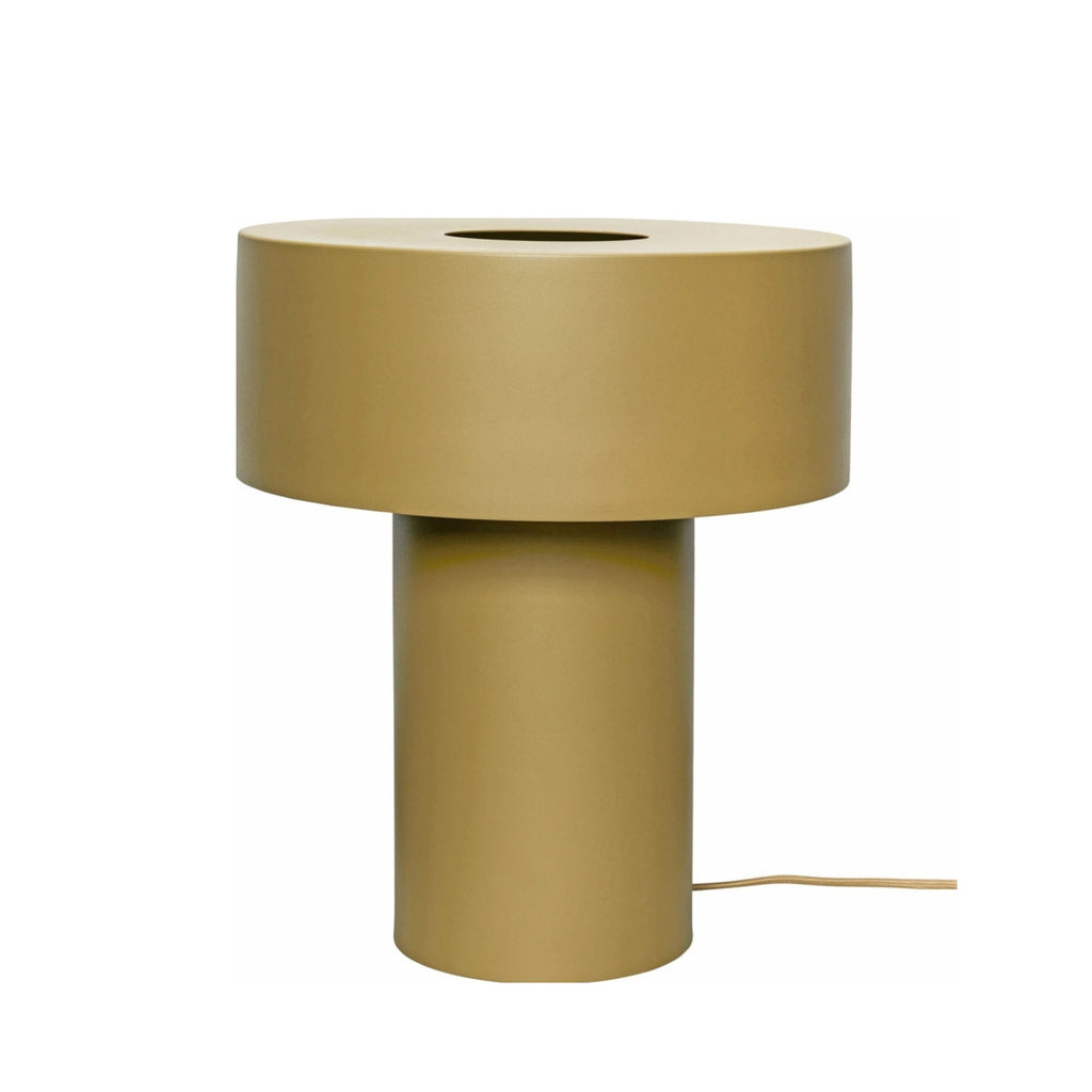 Hübsch Aki Khaki Table Lamp - Stylish Powder-Coated Metal Design