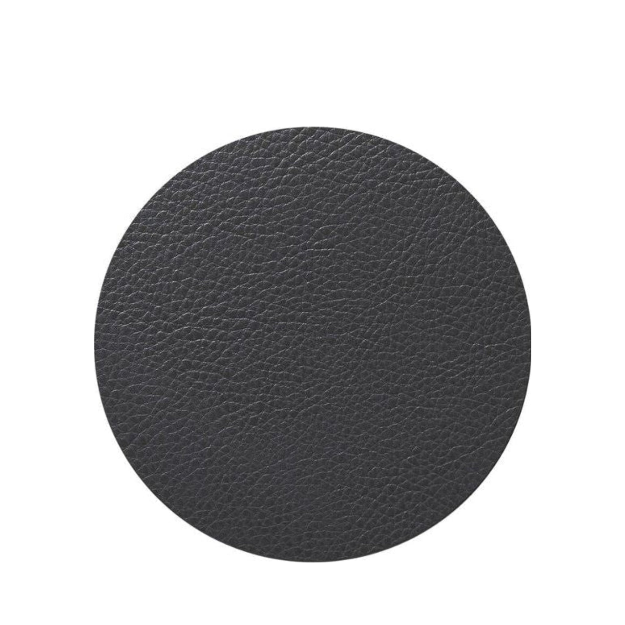 Lind DNA Circle Glass Coaster Serene Leather, Anthracite