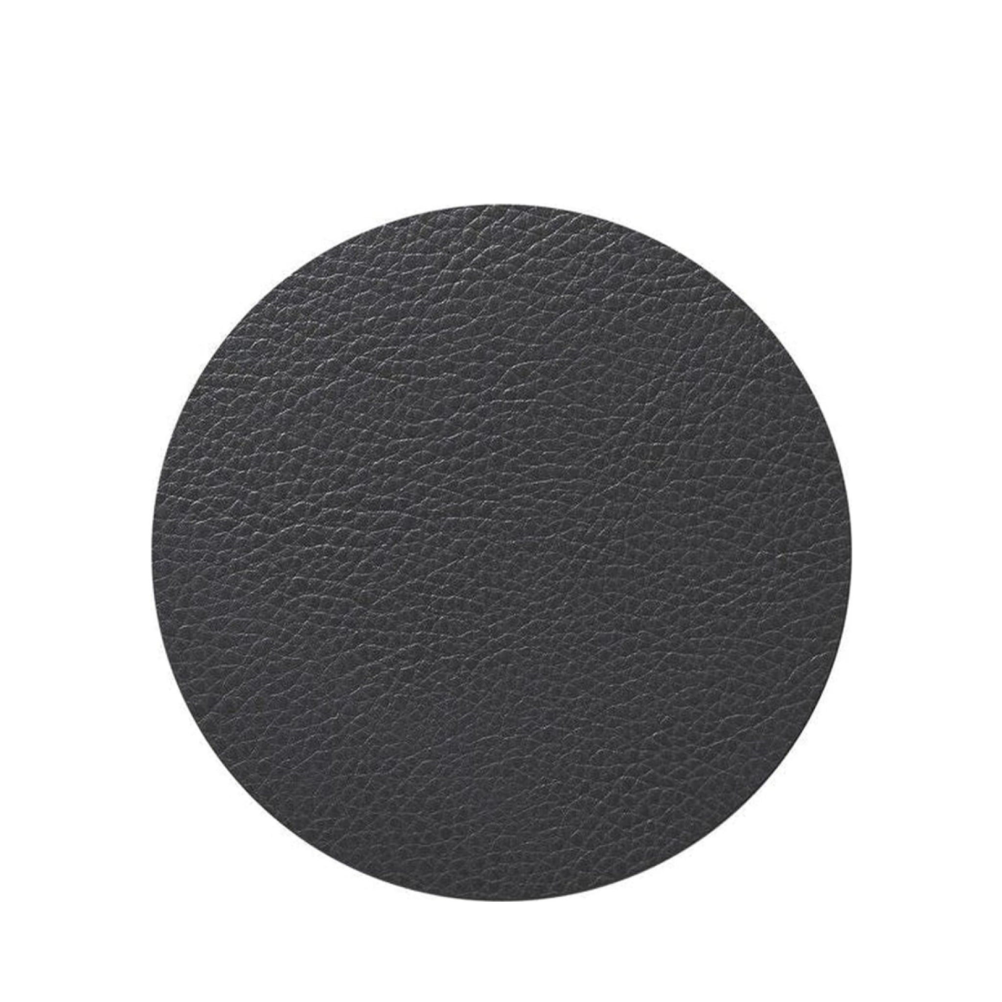 Lind DNA Circle Glass Coaster Serene Leather, Anthracite