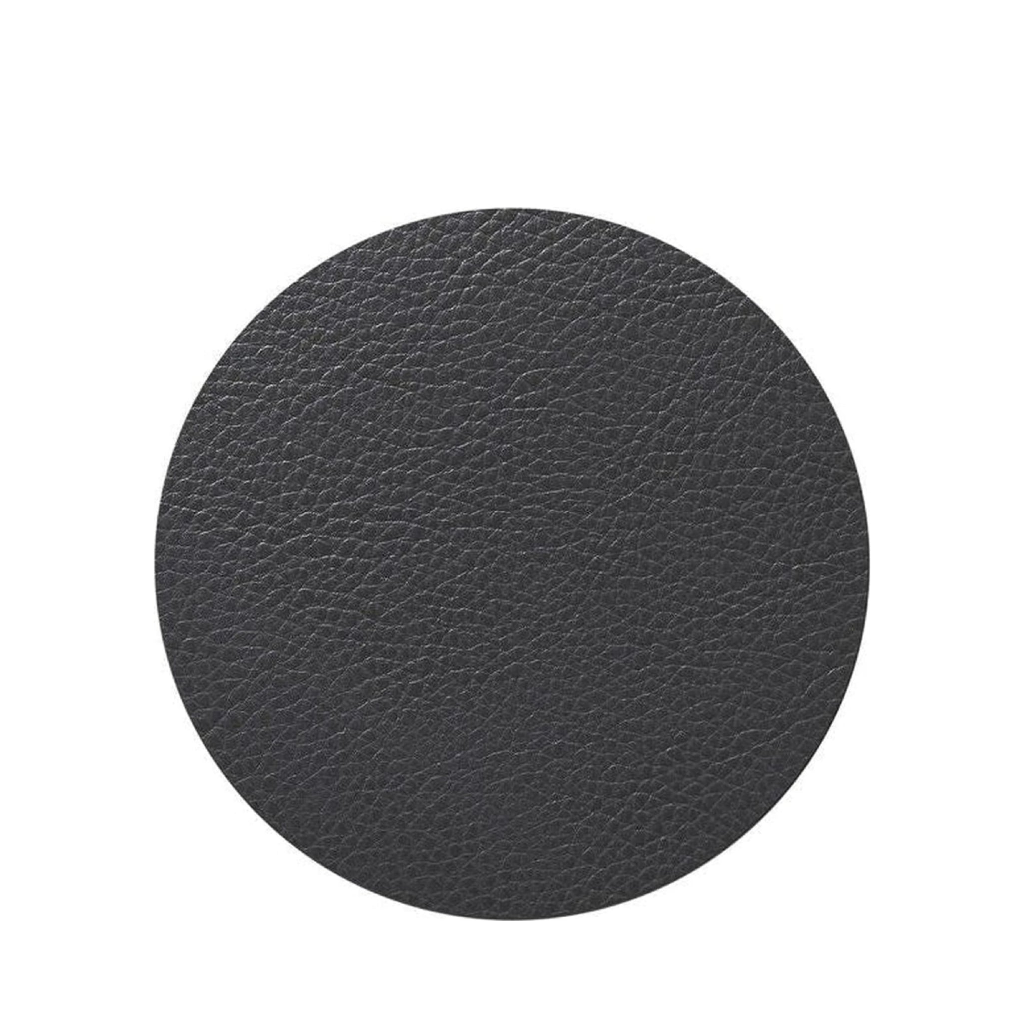 Lind DNA Circle Glass Coaster Serene Leather, Anthracite
