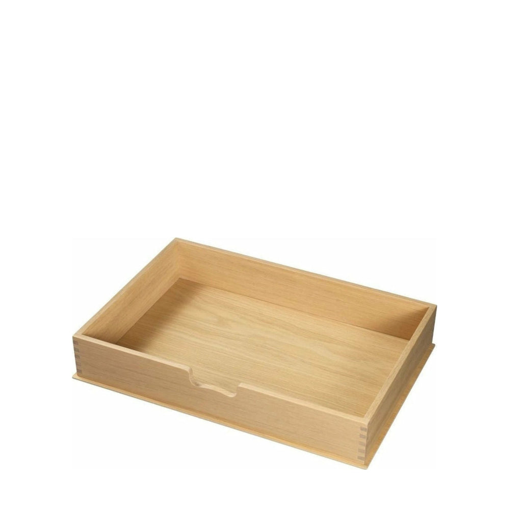 FDB Møbler A232 Large Drawer for Sideboard – Lacquered Oak, Vintage Design